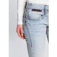 herrlicher slim fit jeans piper slim denim stretch heavy used powerstretch grijs
