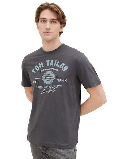 Tom Tailor T-shirt met grote logo-frontprint