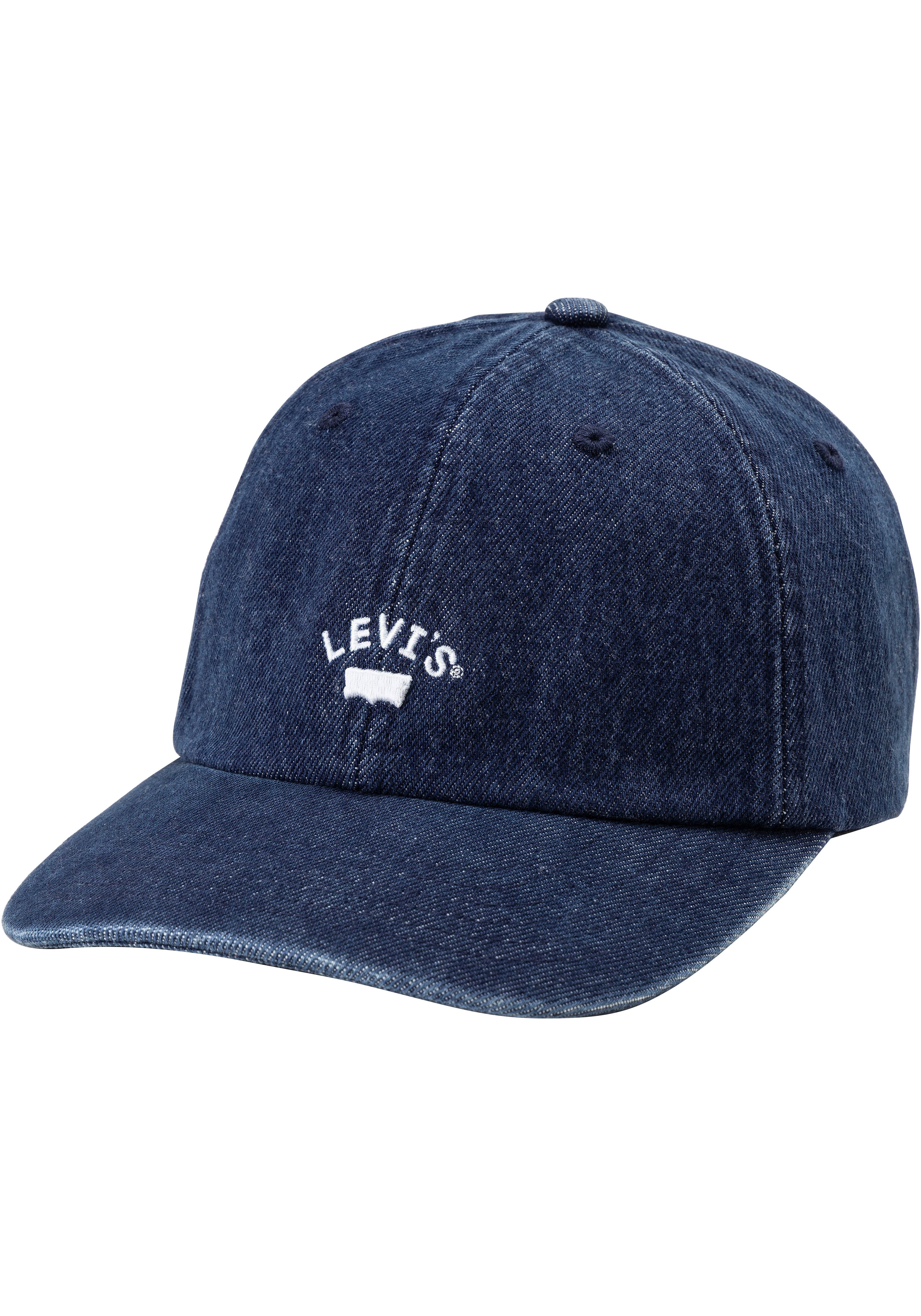 Levi's Baseball pet LAZY GIRL LOGO met merklogoborduursel unisex caps blauw