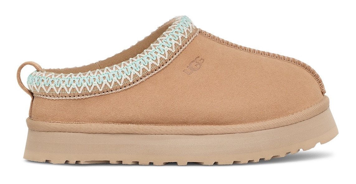 UGG Pantoffels K TAZZ plateau clog, mule, pantoffel met sierbies
