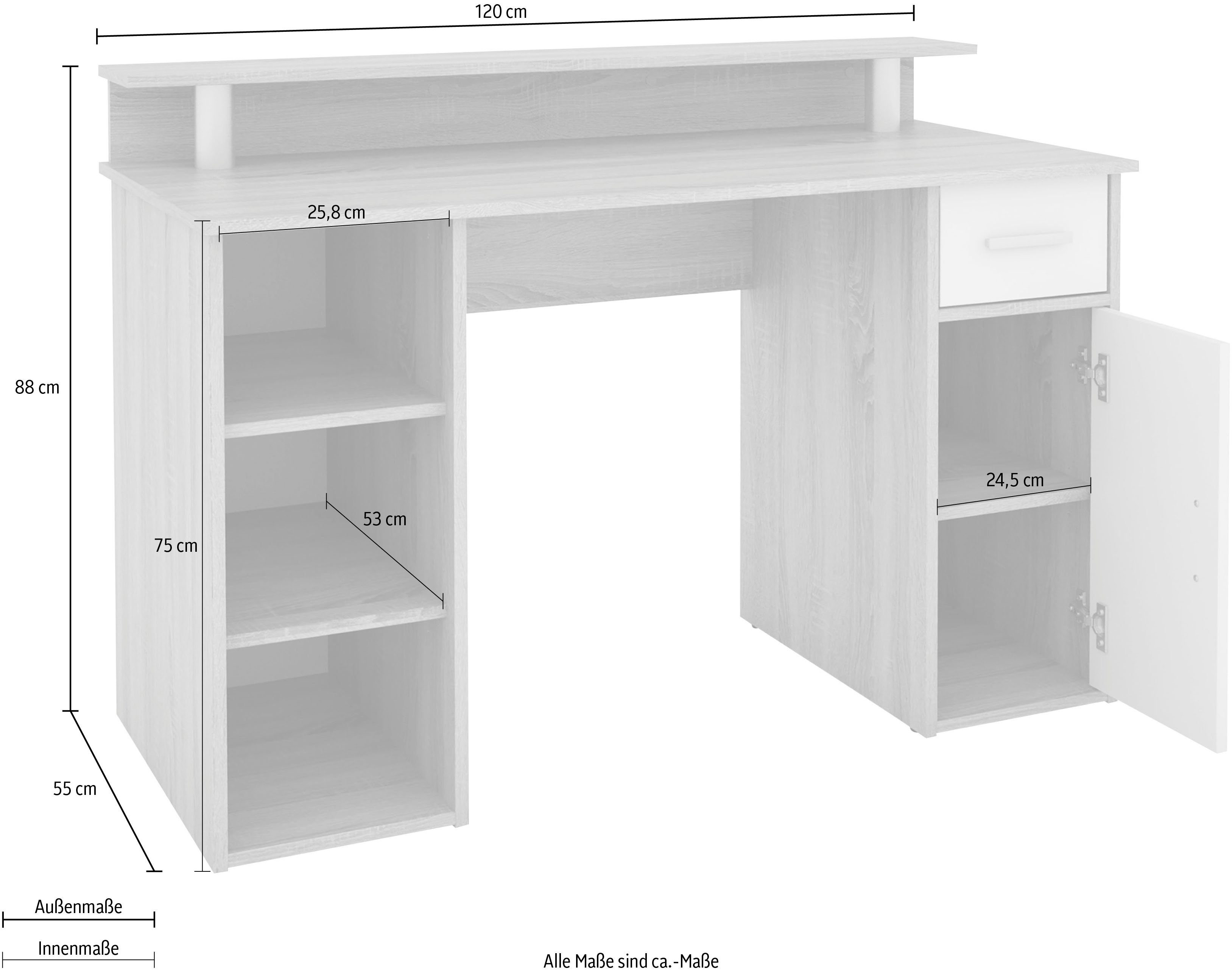 byLIVING Bureau Diego Breedte 120 cm