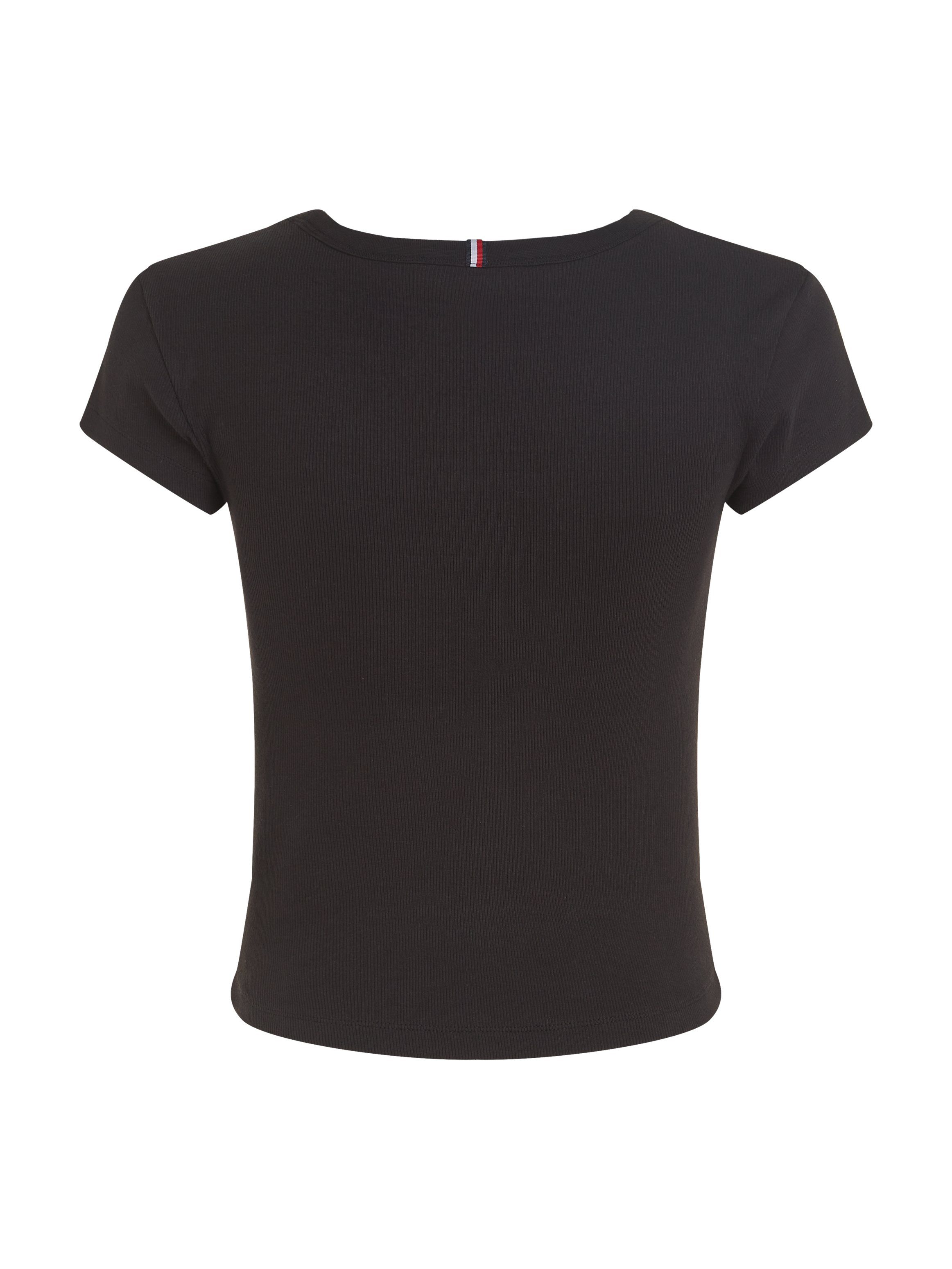 Tommy Hilfiger T-shirt SLIM RIB SCOOP NK CAP SLV
