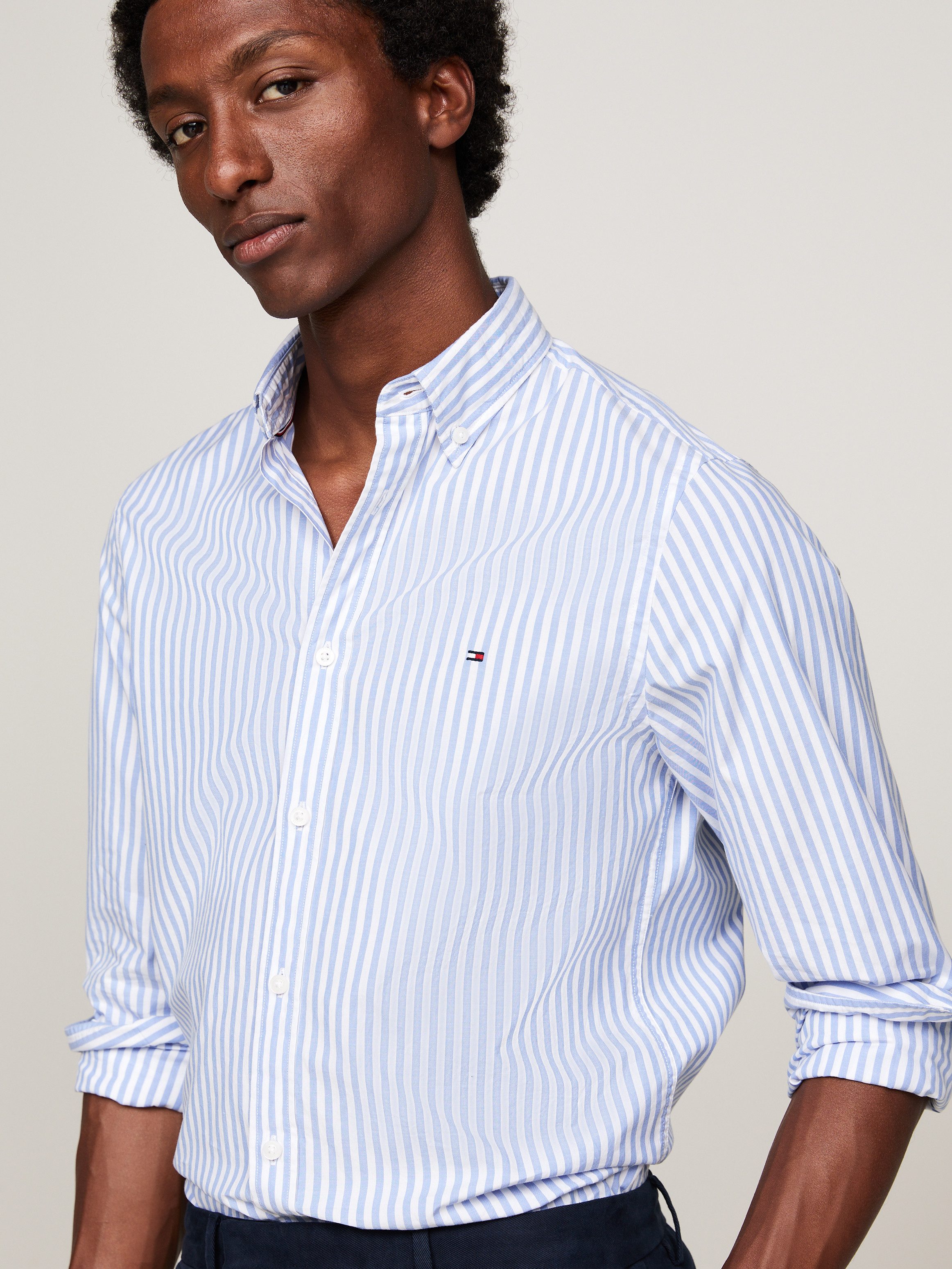 Tommy Hilfiger Businessoverhemd CLASSIC POPLIN STRIPE SF SHIRT
