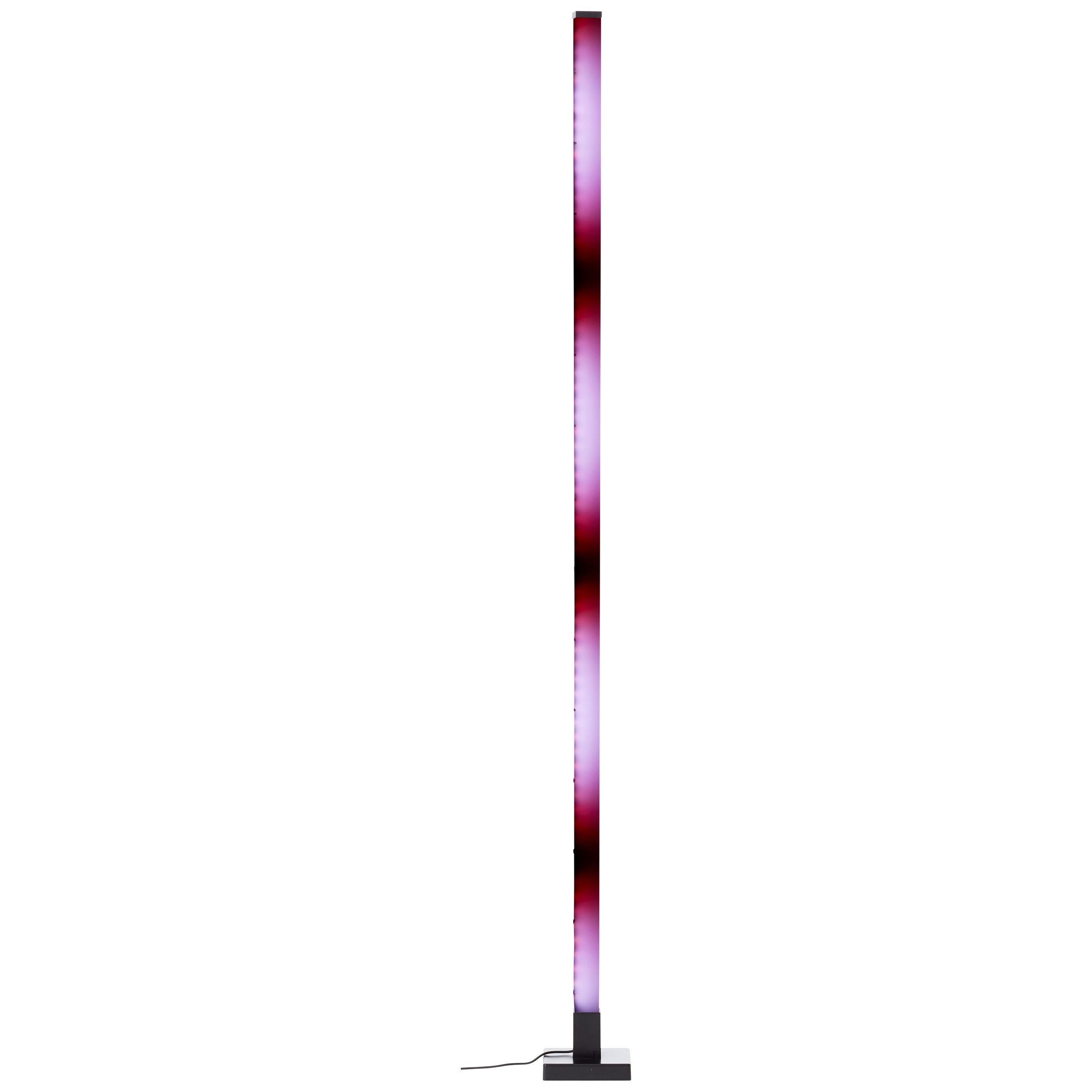 BreLight Led-staande lamp Neele LED vloerlamp, 150 cm, digitaal RGB, muzieksensor, dimbaar (1 stuk)