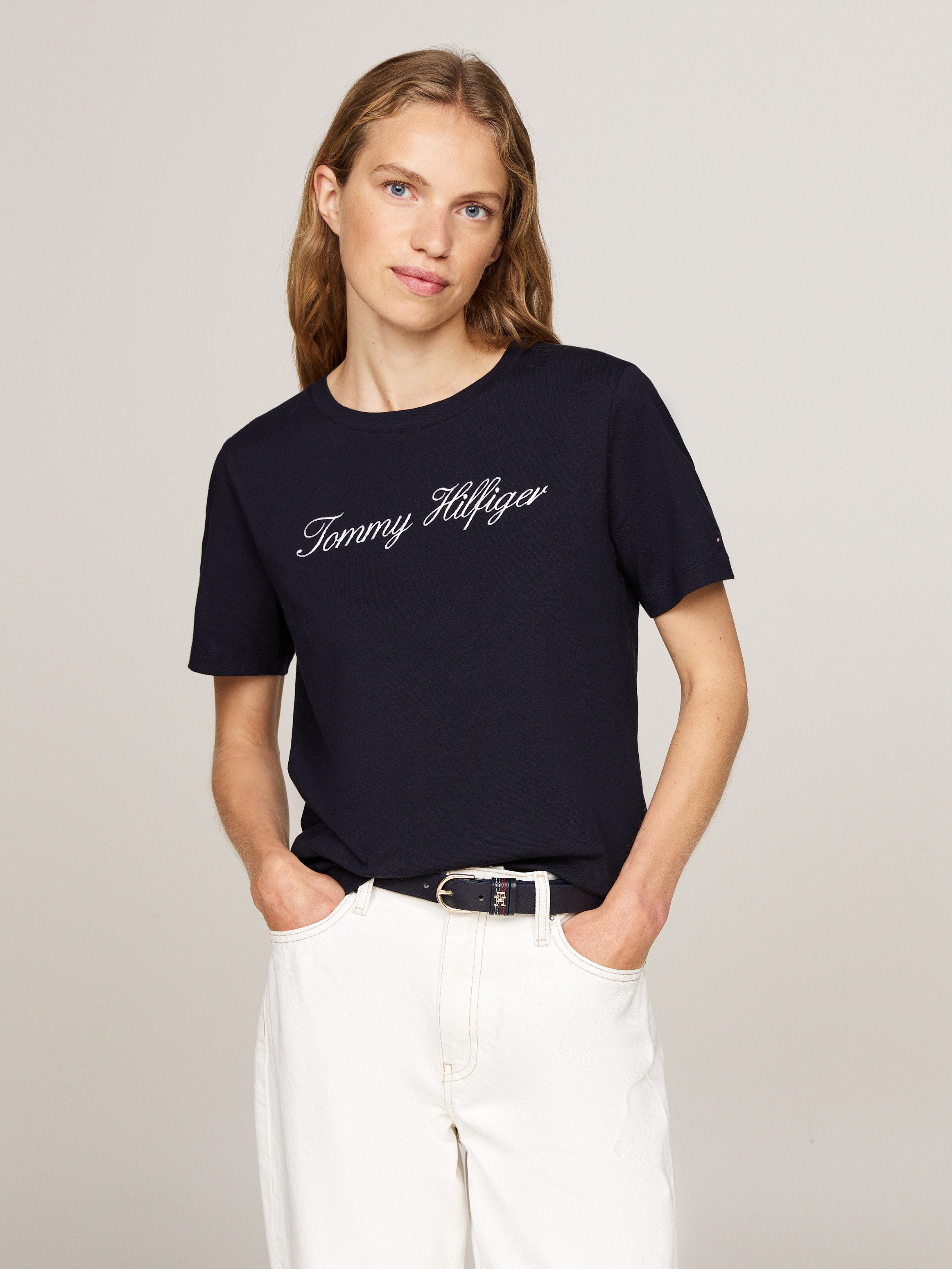 Tommy Hilfiger T-shirt NOS SCRIPT REGULAR C-NK SS