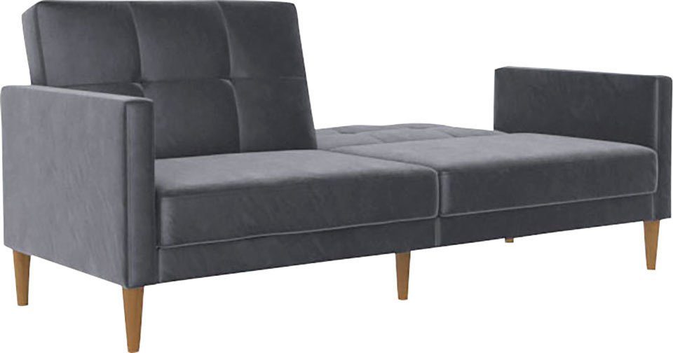 Dorel Home 3-zitsbank Lilly Bedfunctie, rugleuning 3-voudig verstelbaar, zithoogte 43 cm