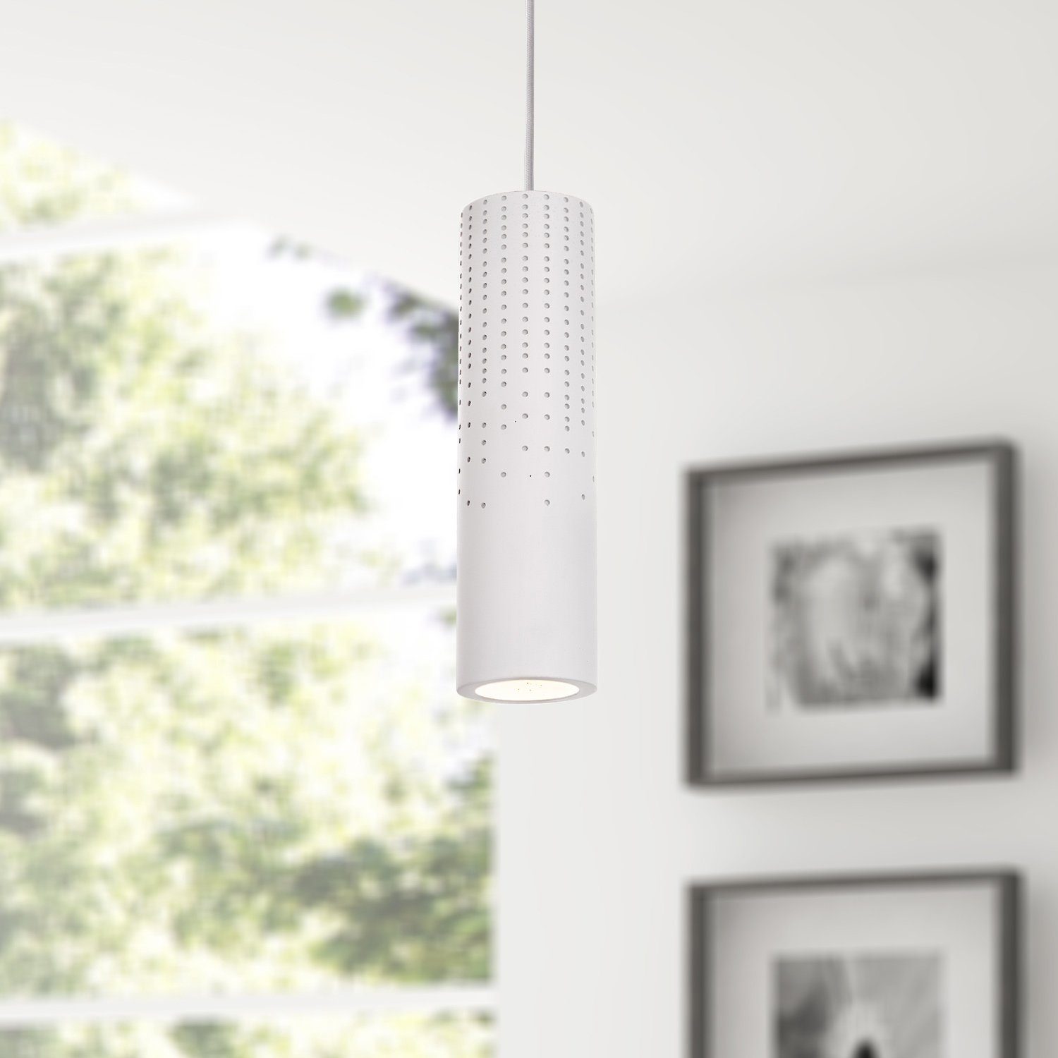 Paco Home Hanglamp BAROLL Led, GU10, lamp voor woonkamer eetkamer keuken, in hoogte verstelbaar