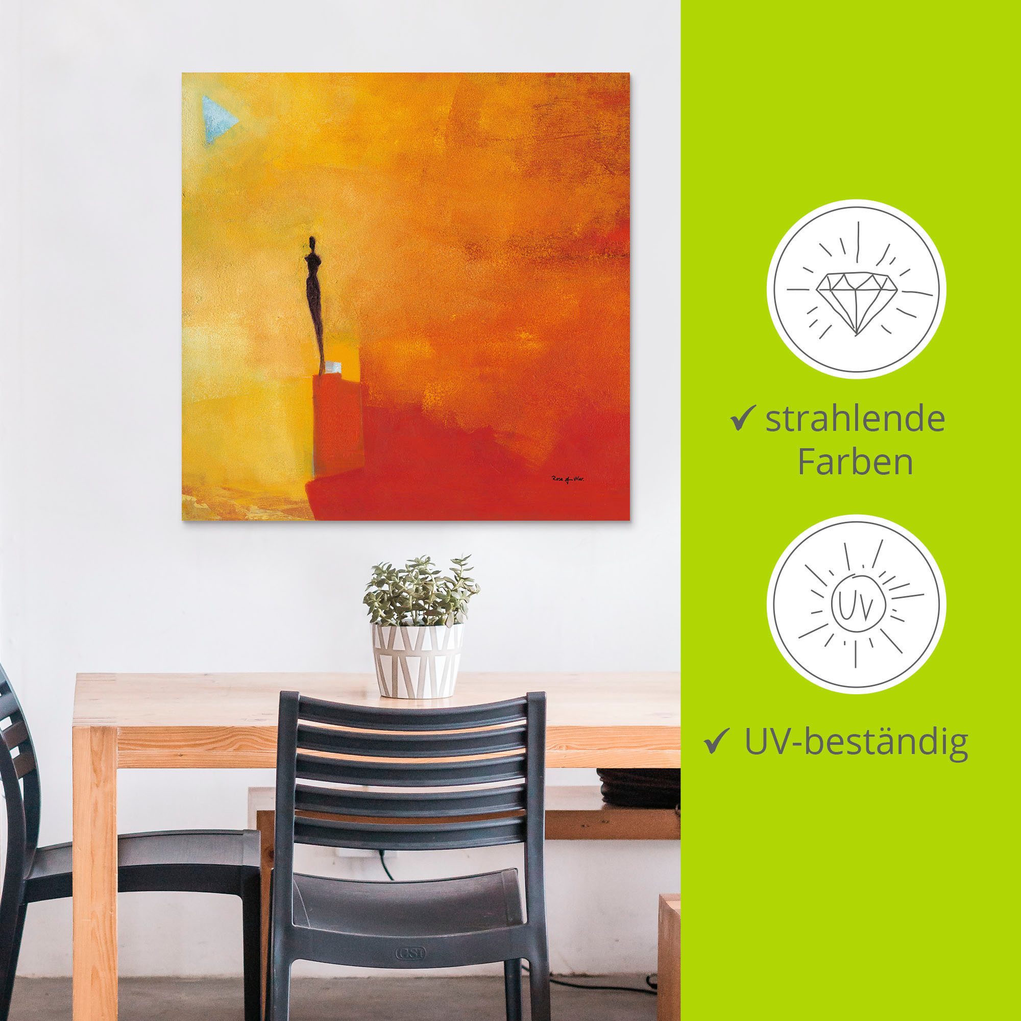 Artland Aluminium dibond print Gigantisch - abstract geschikt voor binnen en buiten, buitenafbeelding
