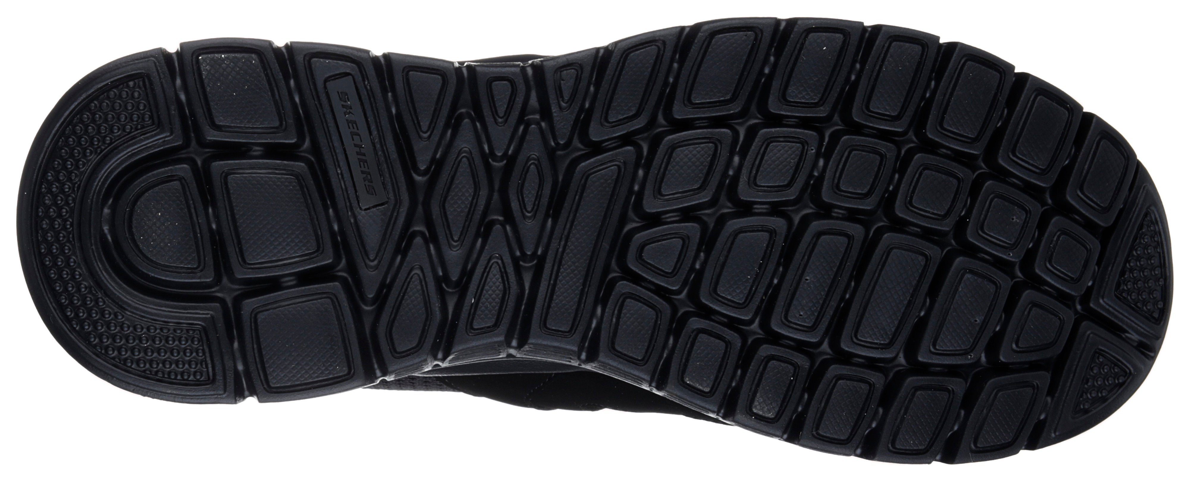 Skechers Sneakers BURNS-AGOURA in monochrome look, vrijetijdsschoen, lage schoen, veterschoen