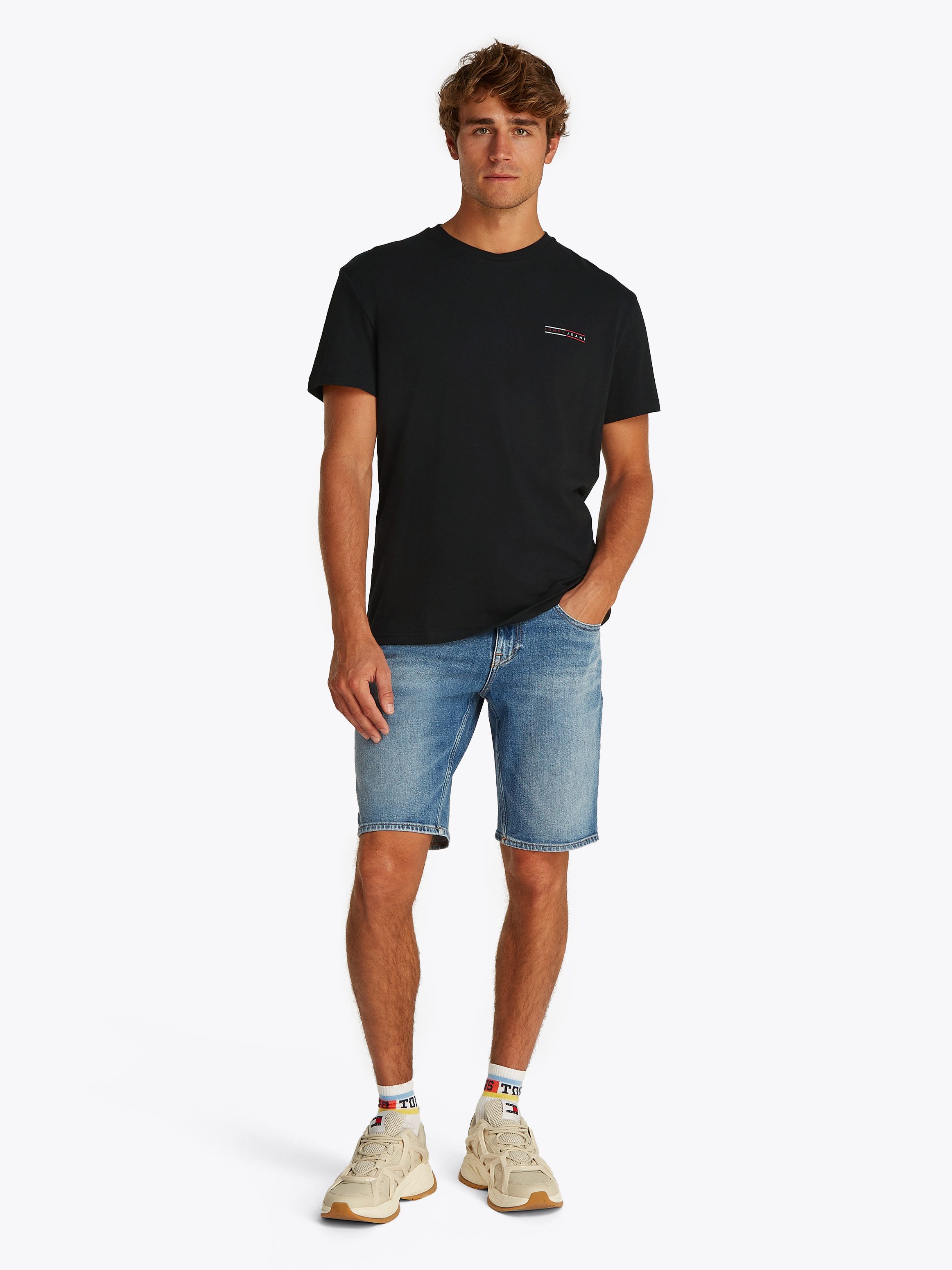 TOMMY JEANS Shirt met korte mouwen TJM REG GRAPHIC SLUB TEE EXT