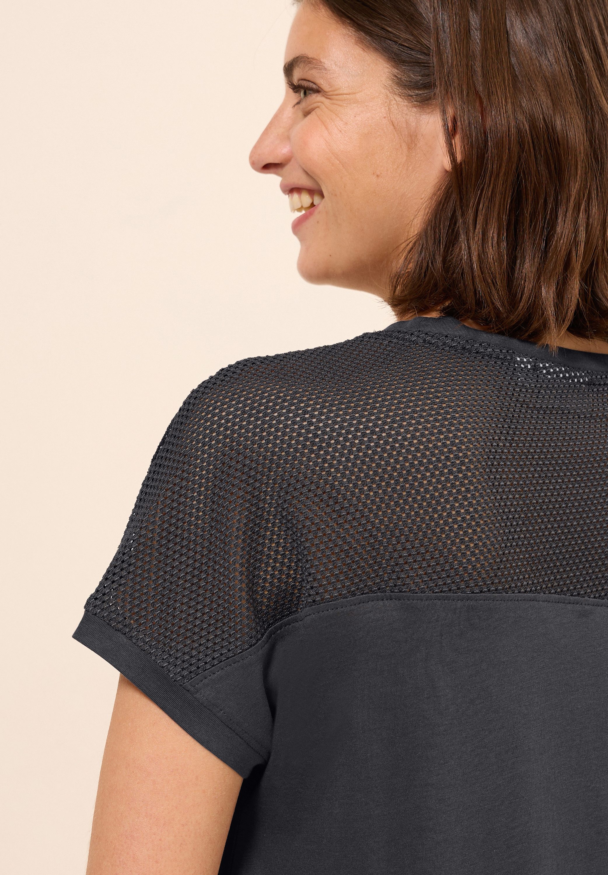 Cecil T-shirt met meshdetail