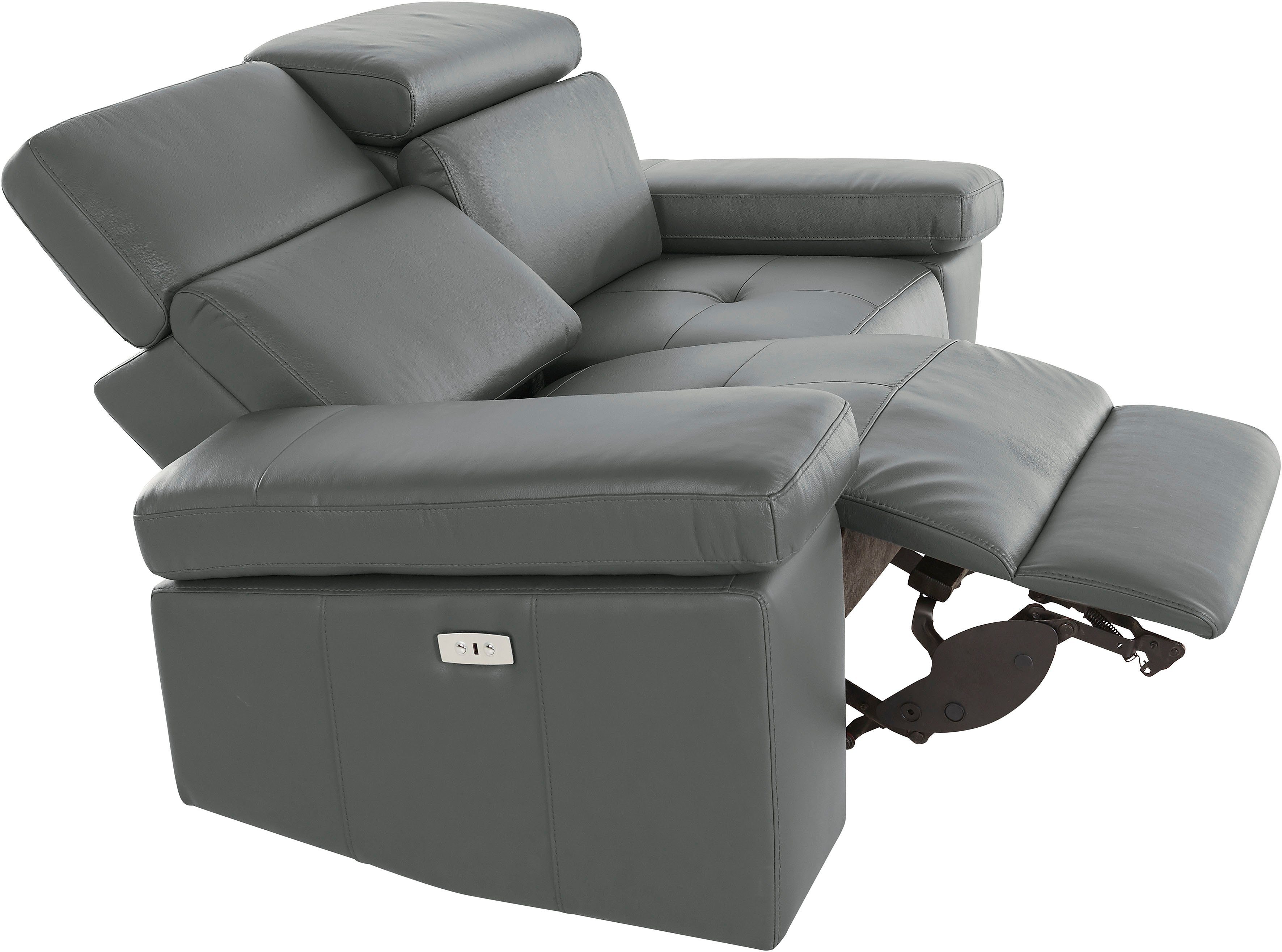 Places of Style 2-zitsbank Kilado met relaxfunctie, verstelbare armleuning, verstelbare hoofdsteun