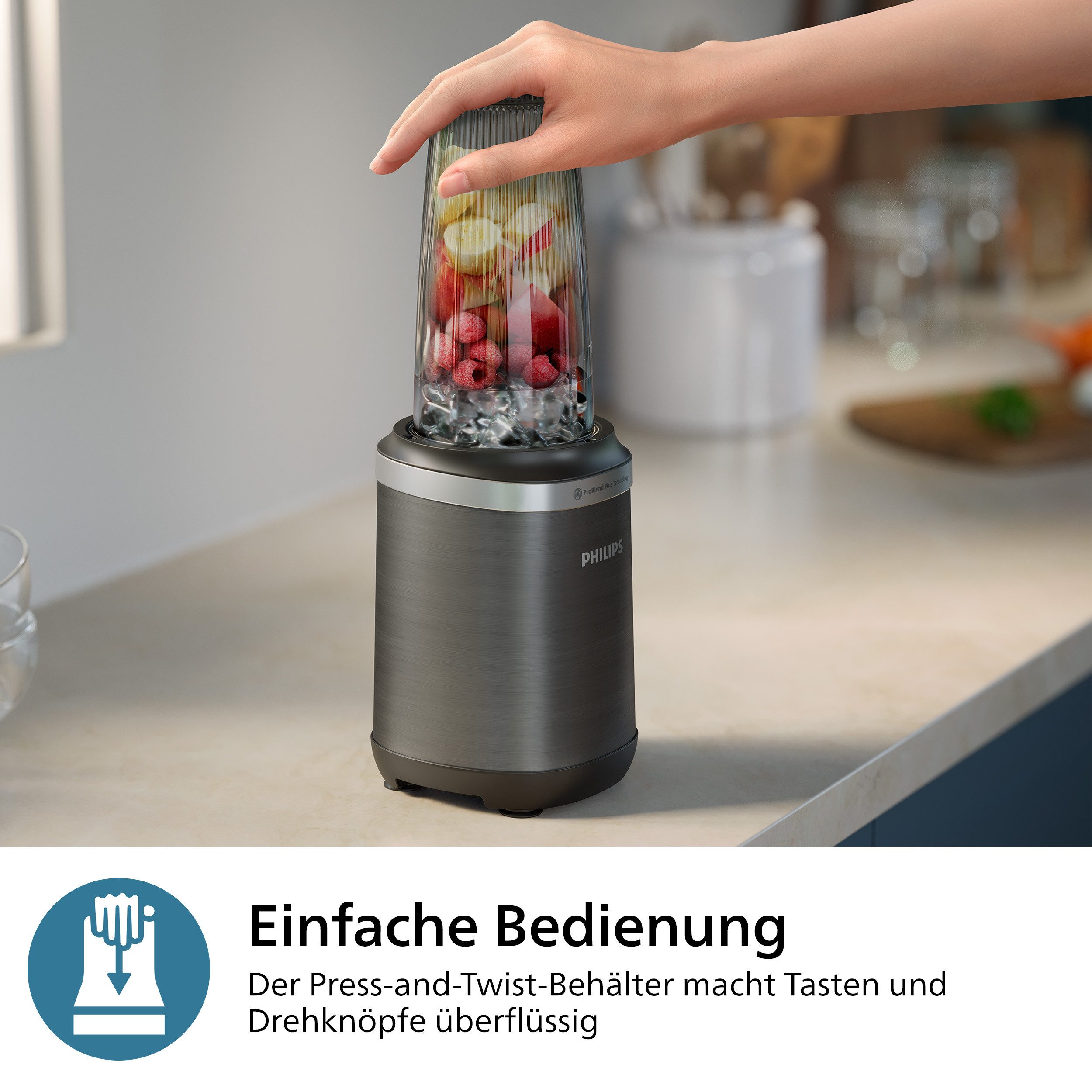 Philips Blender HR2767/00 5000 Series, mit ProBlend Plus-Technologie