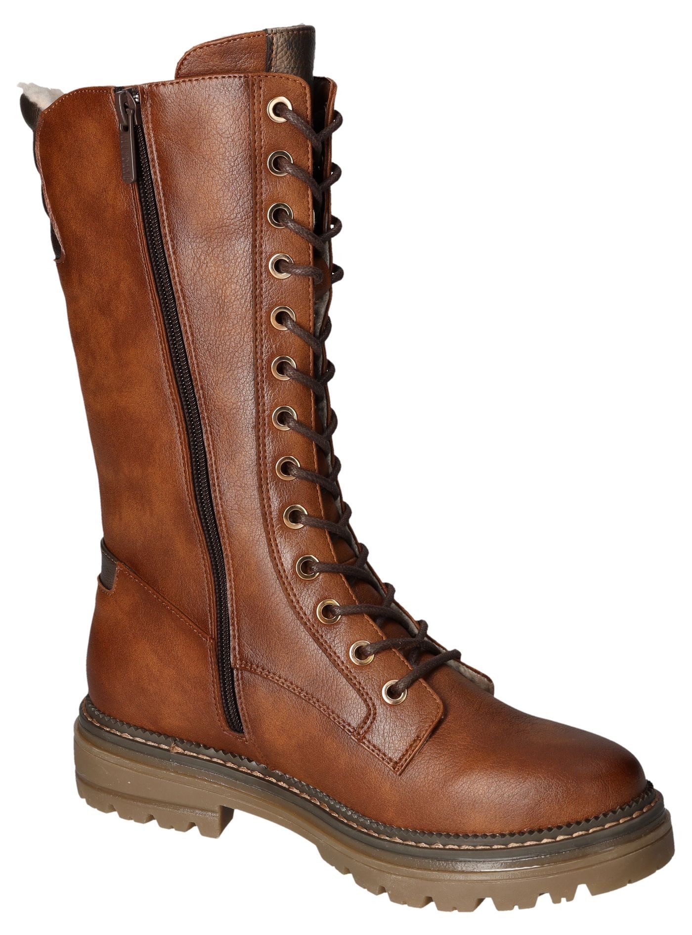 Mustang Shoes Winterlaarzen veterschoenen, winterlaarzen met binnenrits