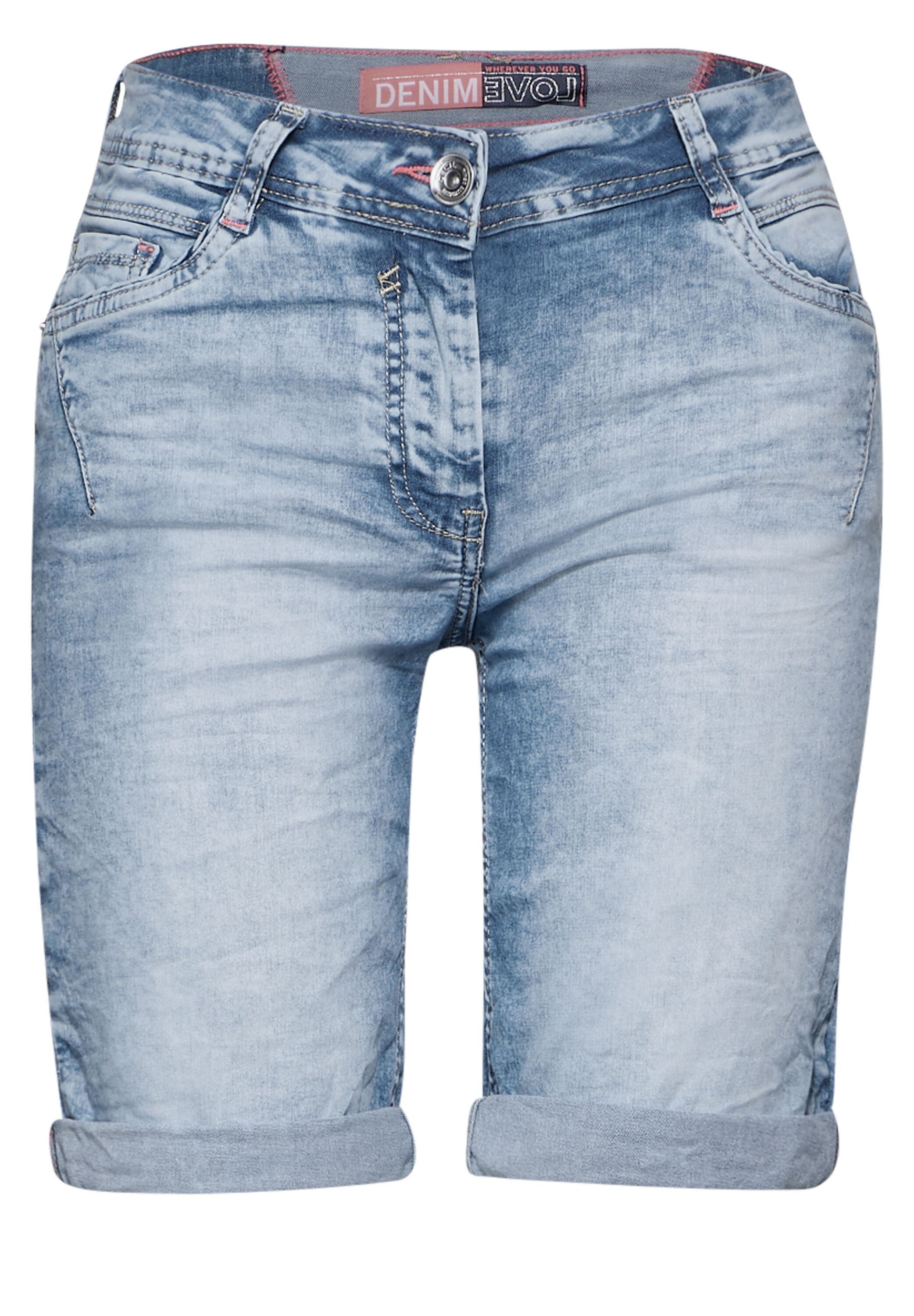 Cecil Short Stijl Scarlett van denim/jeans in 5-pocket-stijl