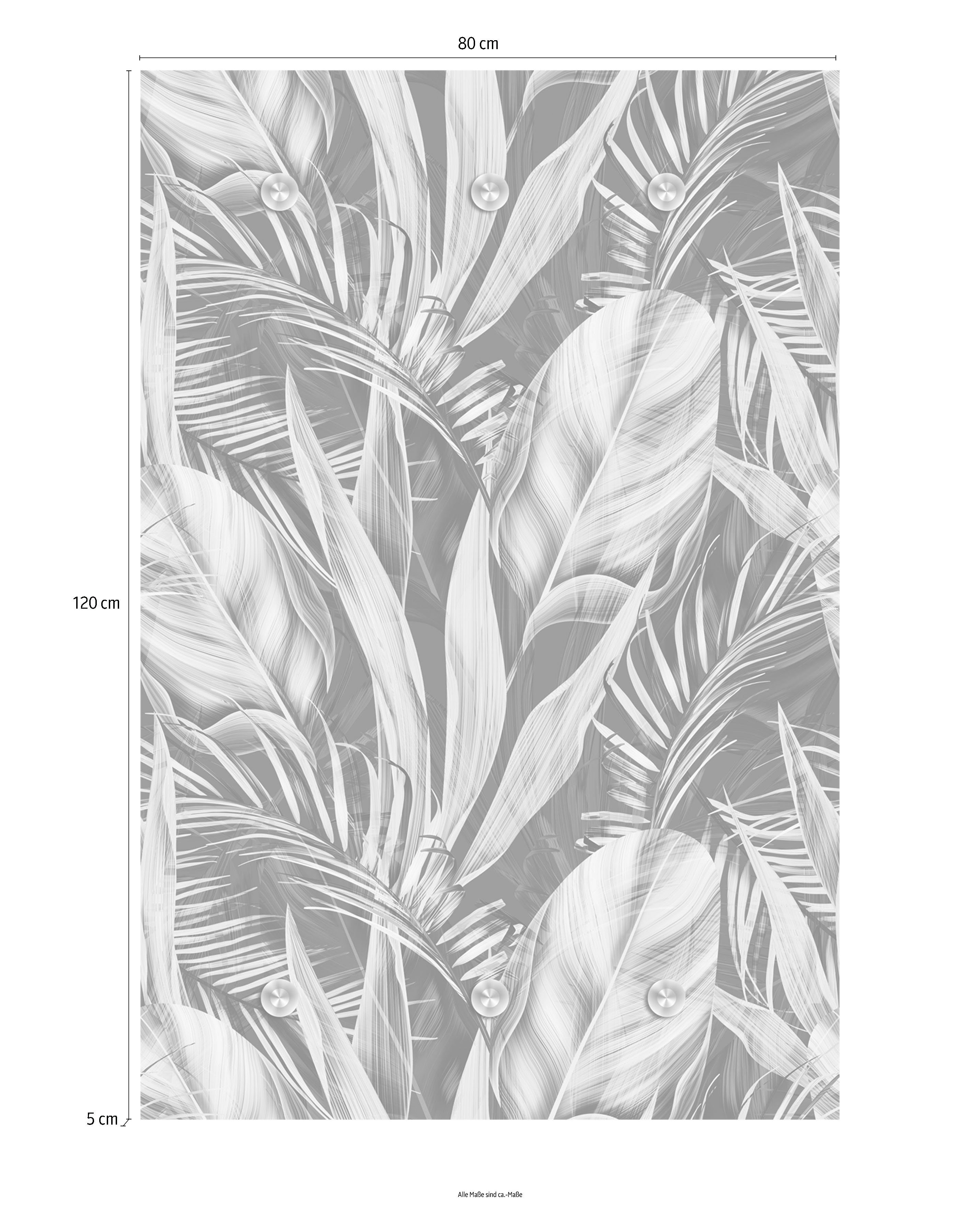 queence Kapstok Junglekleur met 6 haken, 80 x 120 cm