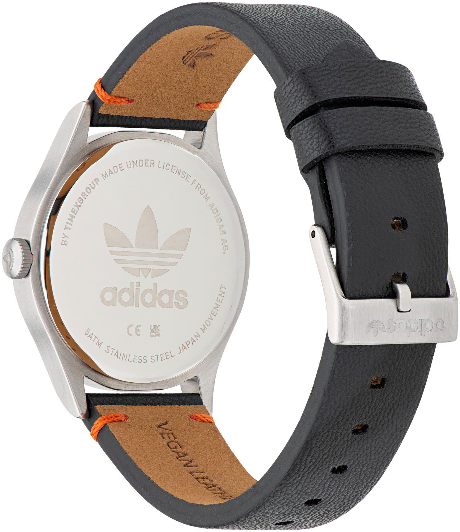 adidas Originals Solarhorloge PROJECT ONE STEEL Polshorloge, dames, herenhorloge, leren band
