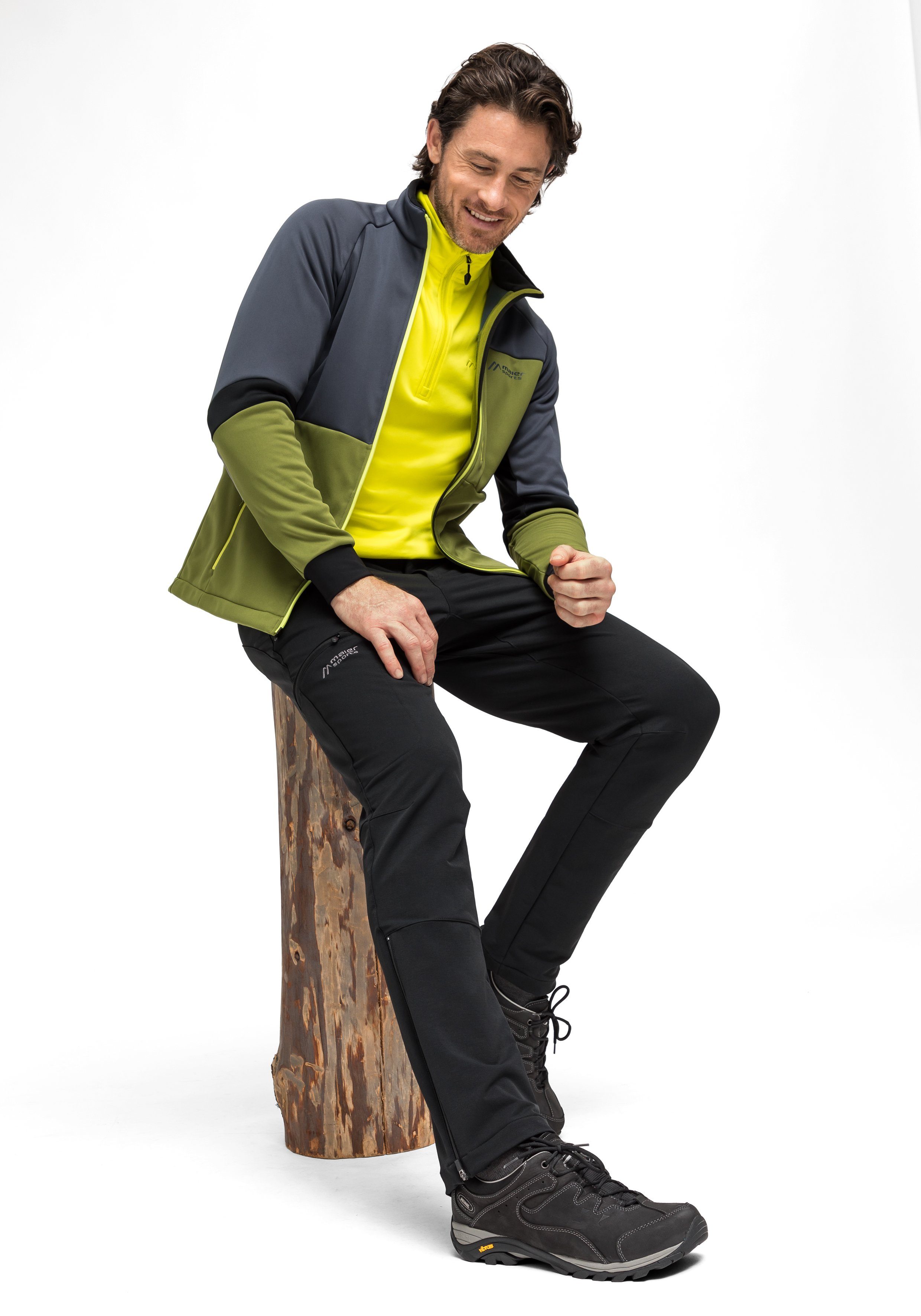 Maier Sports Functionele broek Norit winter M Heren winter trekkingbroek, ademende outdoorbroek, regular fit