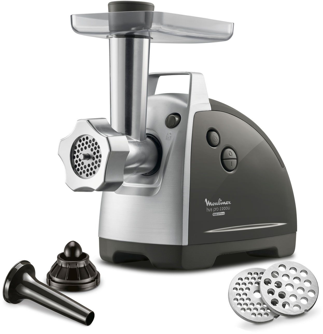 Moulinex Vleesmolen ME6868 Meat Mincer 4 accessoires inbegrepen, veilig reverse-systeem, zwart...