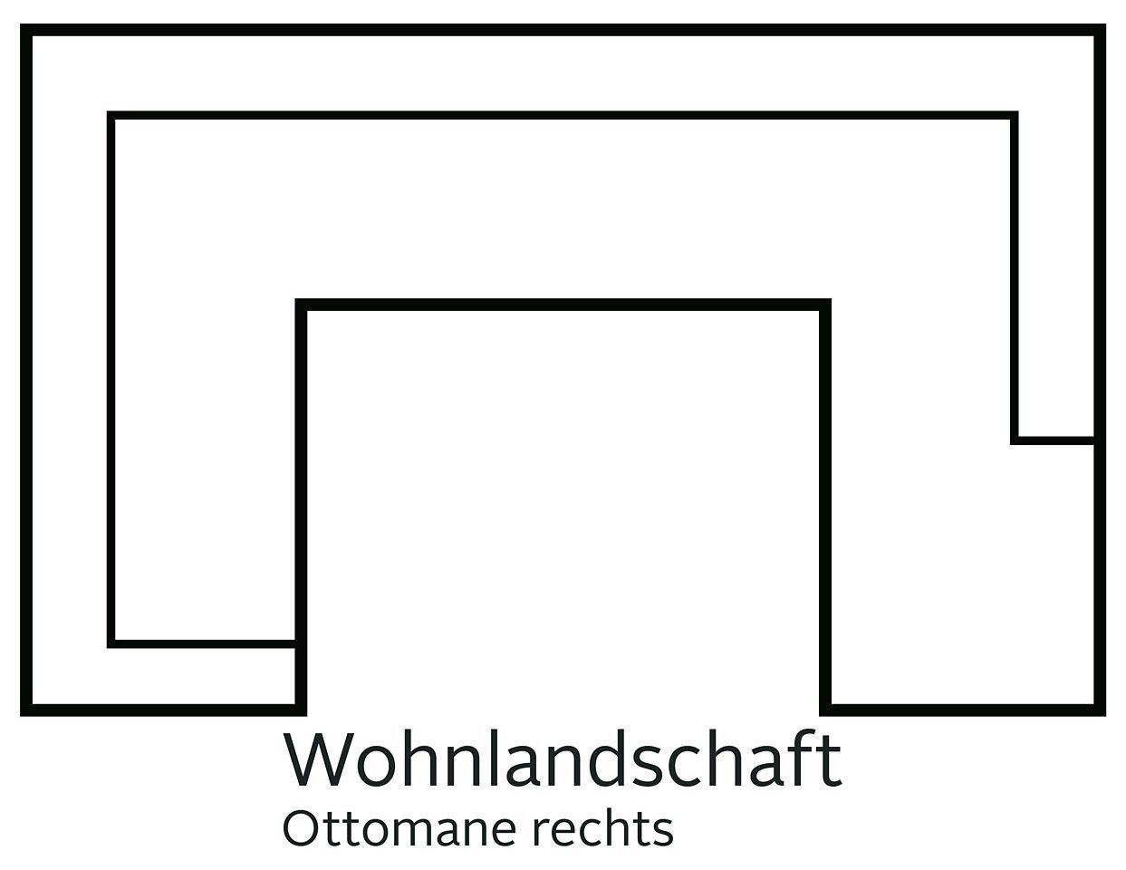 Home affaire Zithoek MARSEILLE XXL 349cm, U-vorm, ottomane rechts/links kiesbaar Massief houten poten van eiken, in verschillend overtrekken en kleurvarianten