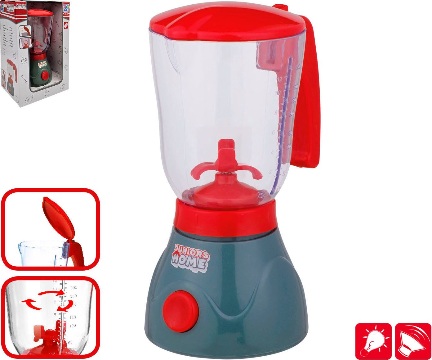 Happy People Kinderhuishoudset Staafmixer en mixer met kom