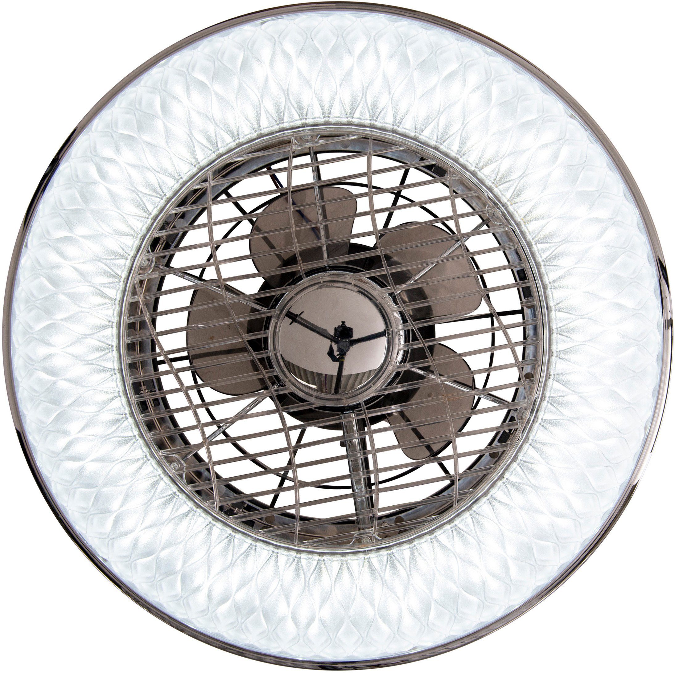 näve Led-plafondlamp Viento plafondventilator Plafondlamp, ventilator, CCT, dimbaar, afstandsbediening, batterijen (2 stuks)