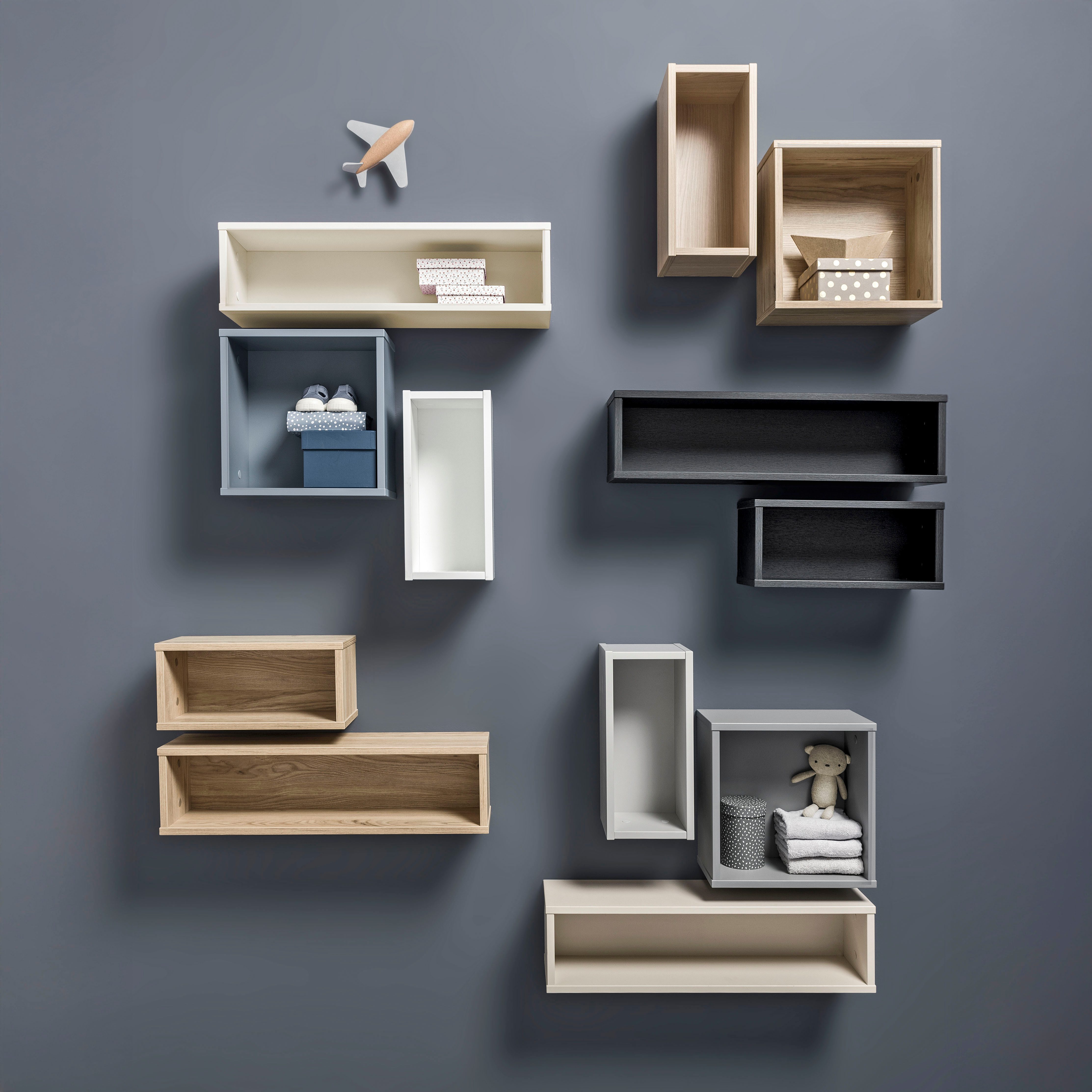 PAIDI Kinderwelten Wandplank Wandbox Q veel kleurvarianten