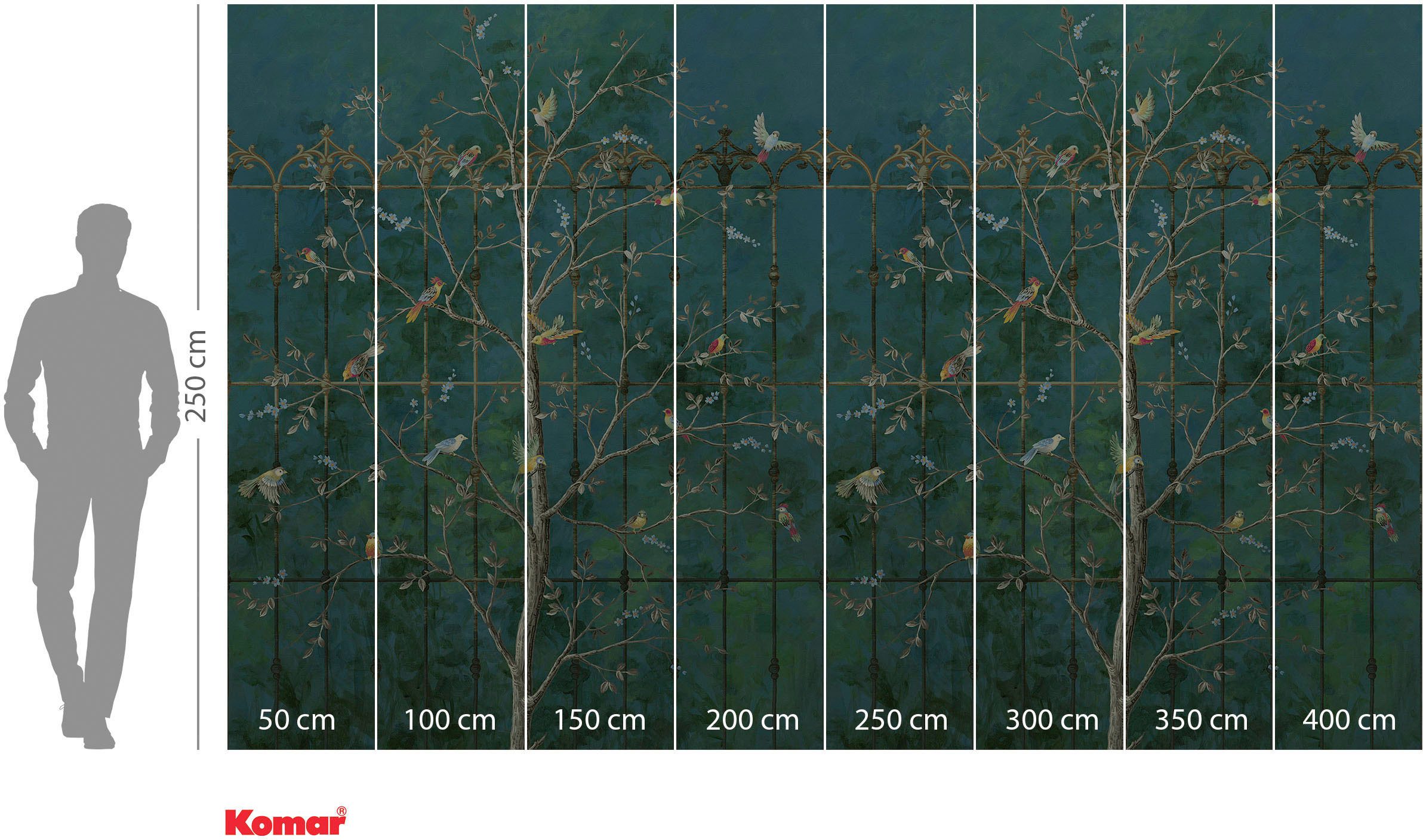 Komar Fotobehang Digitale print vlies - Park Avenue - Afmeting 400 x 250 cm (1 stuk)