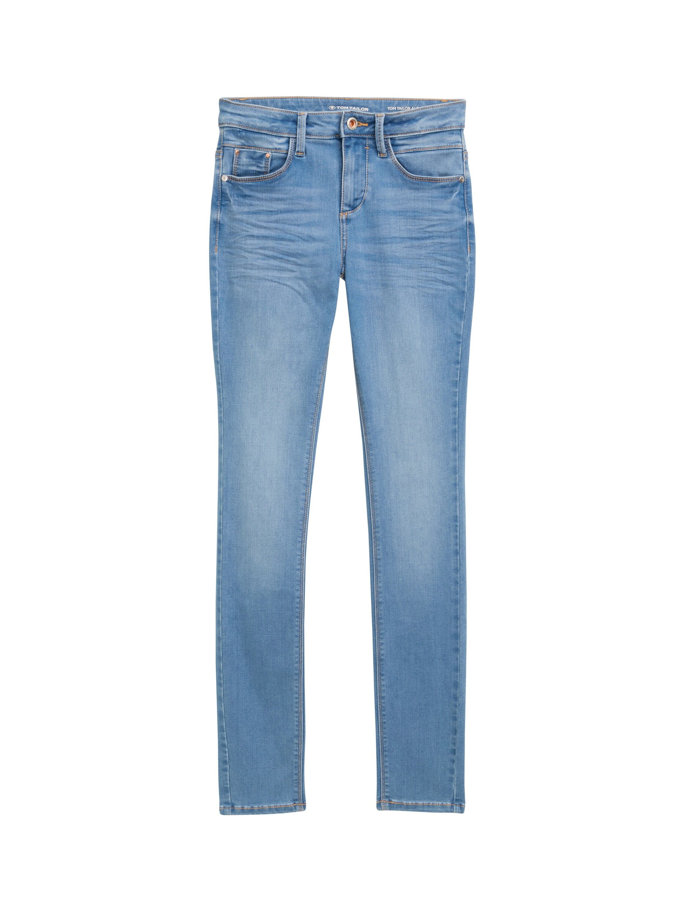 Tom Tailor Skinny fit jeans in blauwe wassing