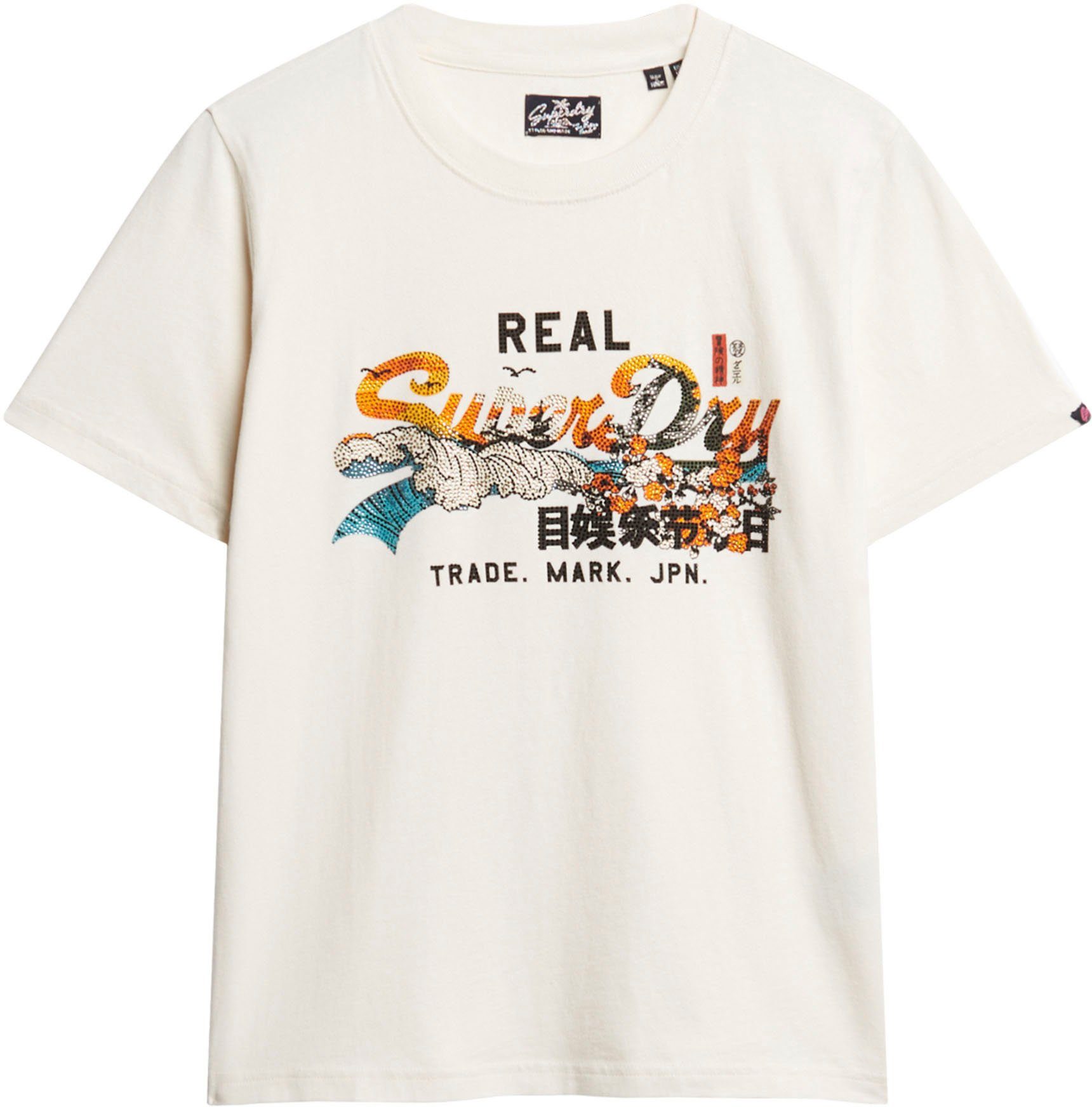 Superdry Shirt met print TOKYO VL RELAXED T SHIRT