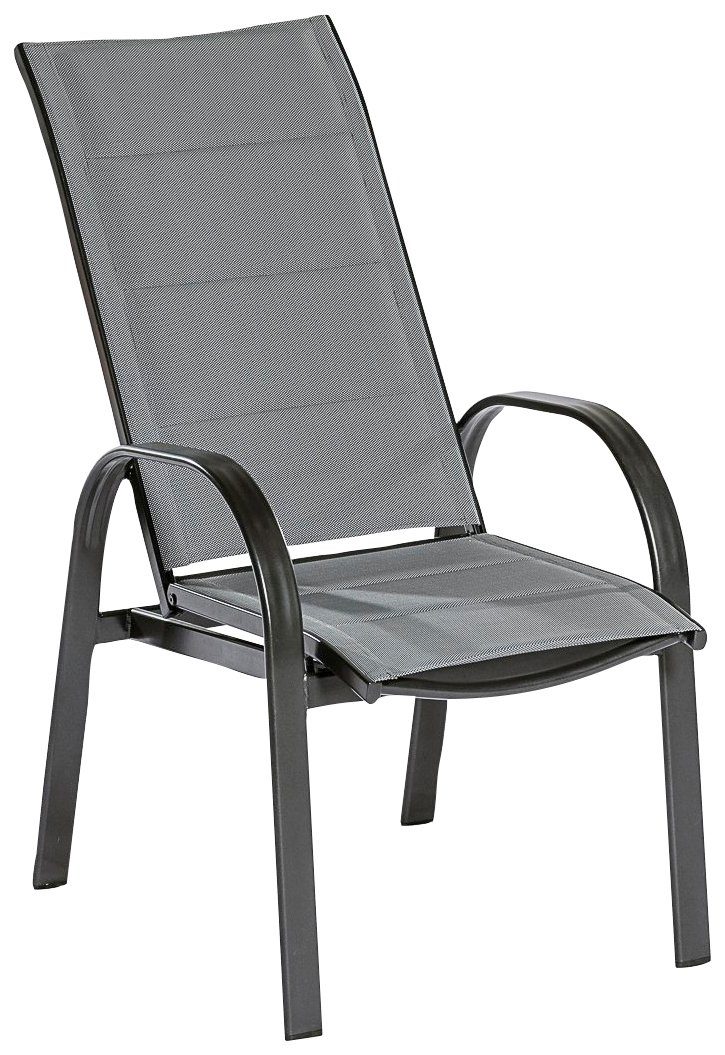 MERXX Stoel met hoge rugleuning Marini met relaxfunctie (1 stuk) tuinstoelen bruin