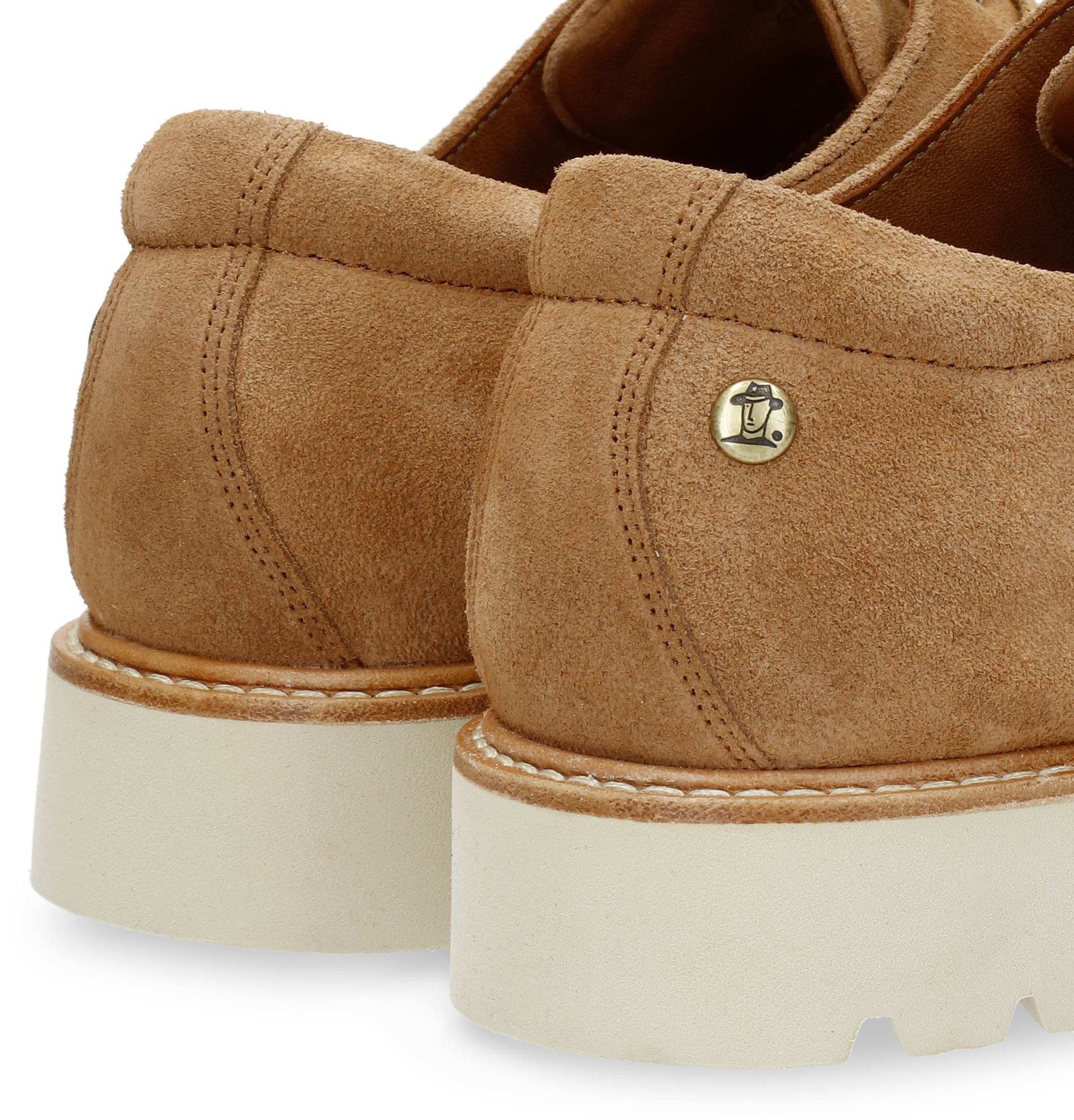 Panama Jack Veterschoenen Gadner , lage schoen, veterschoen, casual sneaker met blokhak