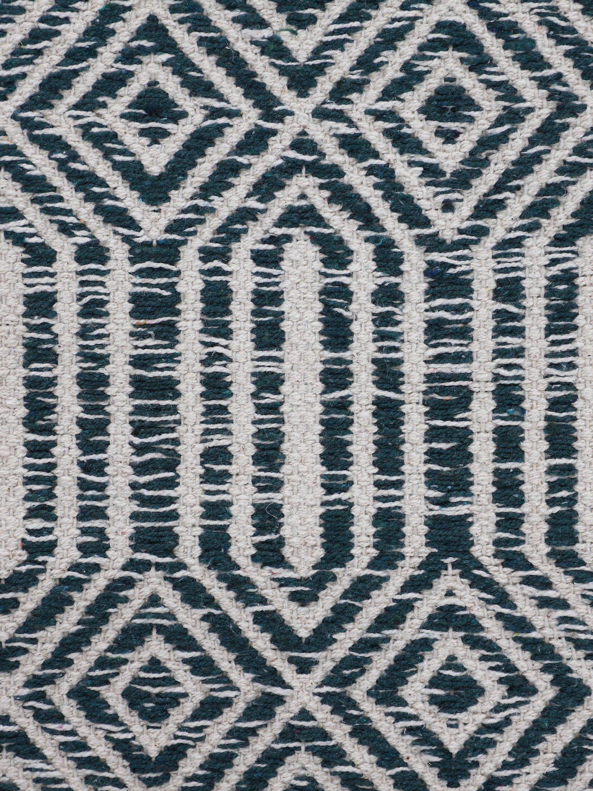 carpetfine Vloerkleed Kelim Oregan Tweezijdig te gebruiken kleed van puur katoen, woonkamer
