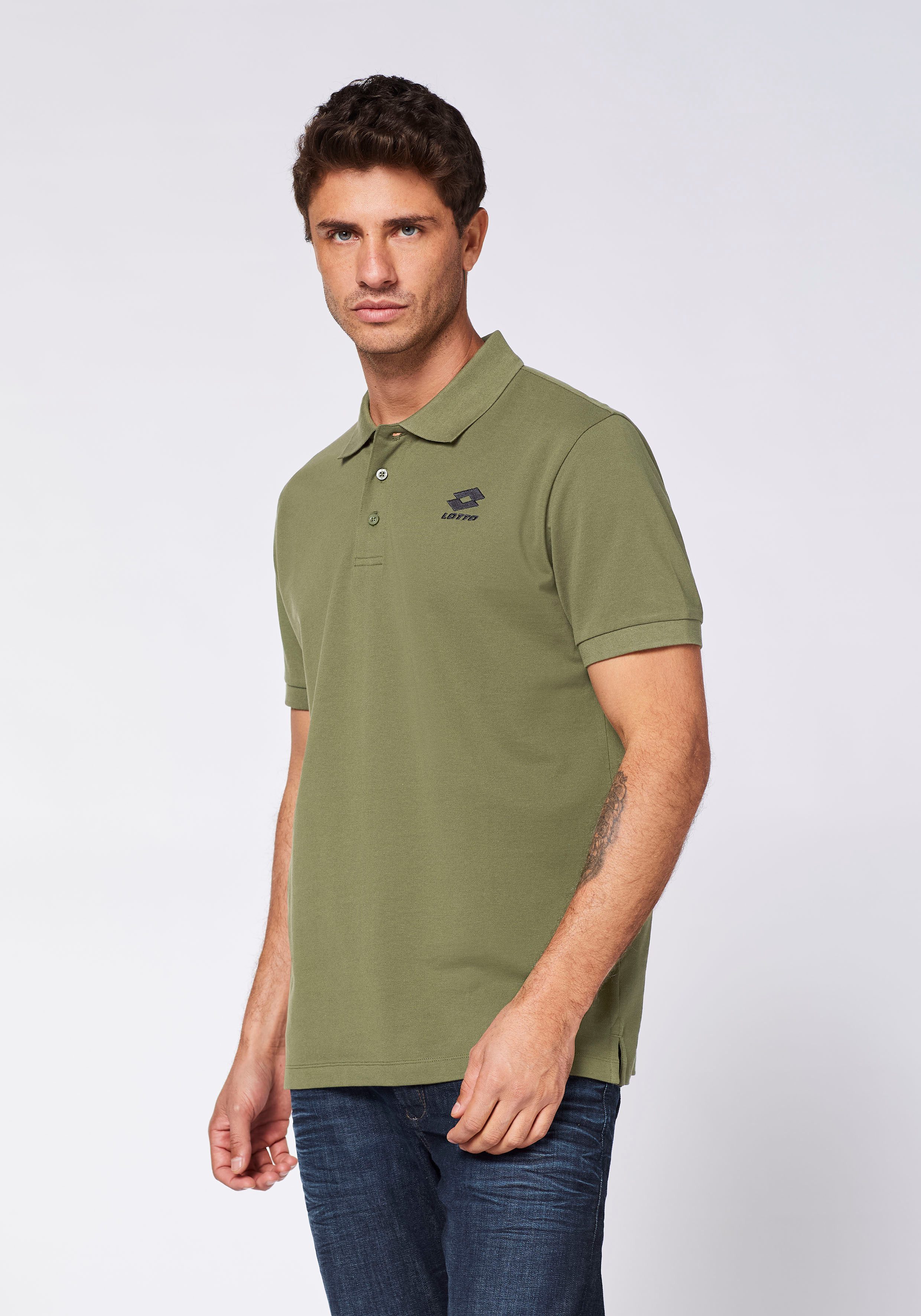 lotto Poloshirt - in hoogwaardige katoen-piqué kwaliteit heren t-shirts maat XL (56/58) groen
