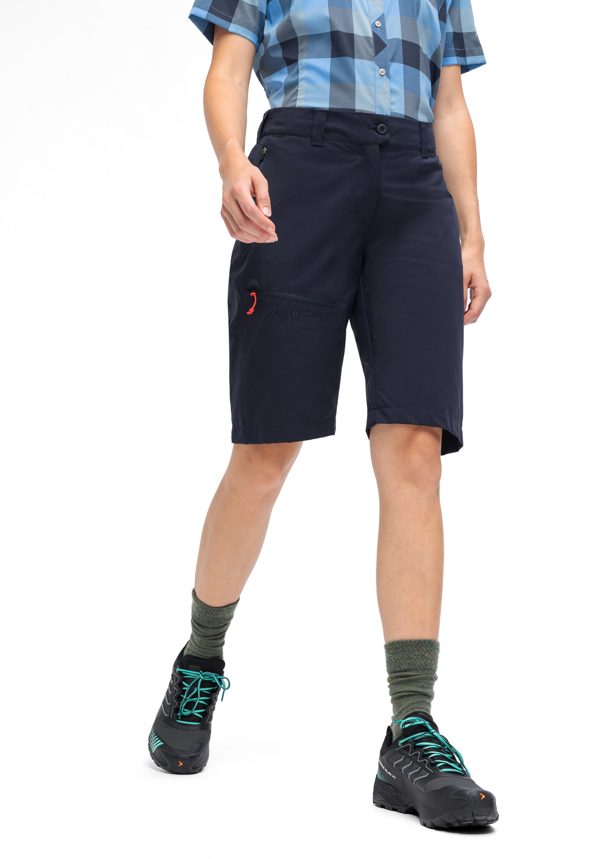Maier Sports Outdoorbroek Lulaka bermuda loop Dames shorts, korte wandelbroek, outdoorbroek, 3 zakken, regular fit