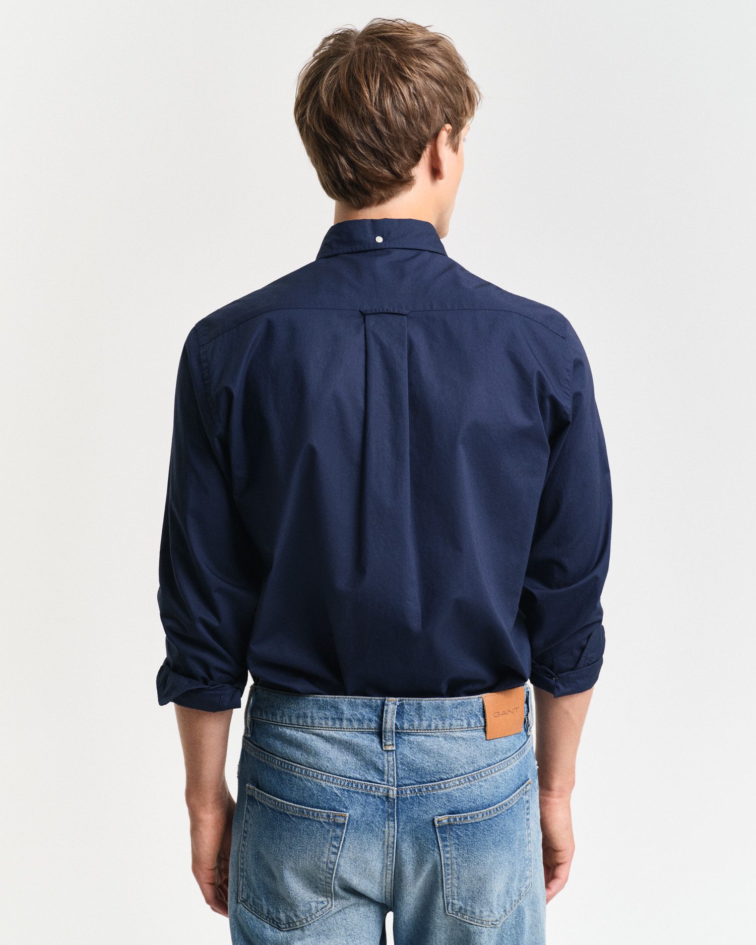 Gant Overhemd met lange mouwen Regular fit poplin overhemd licht slijtvast easy care