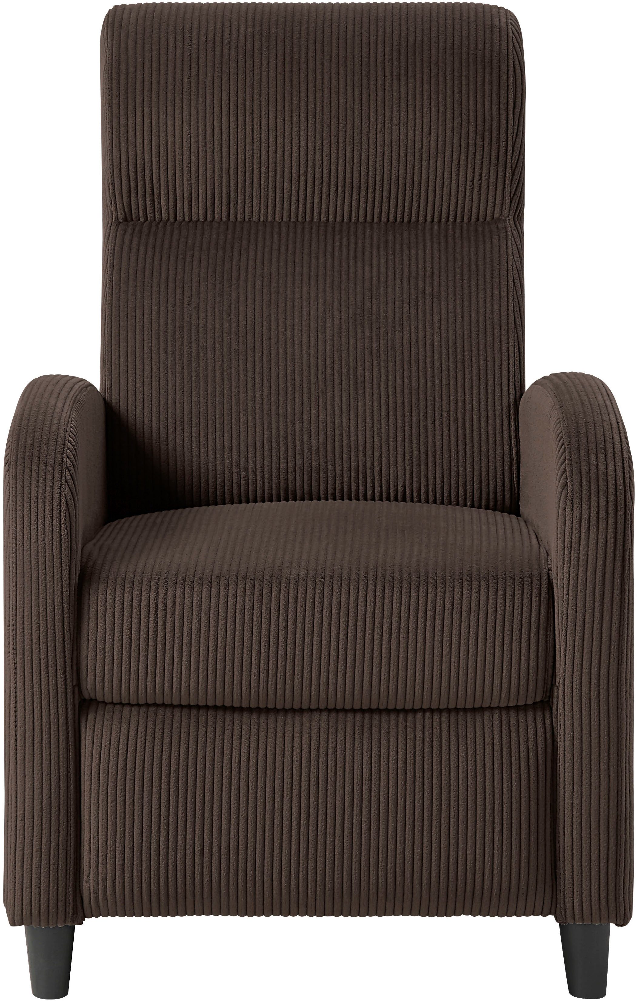 ATLANTIC home collection Relaxfauteuil Tom met relaxfunctie, inclusief zijtas