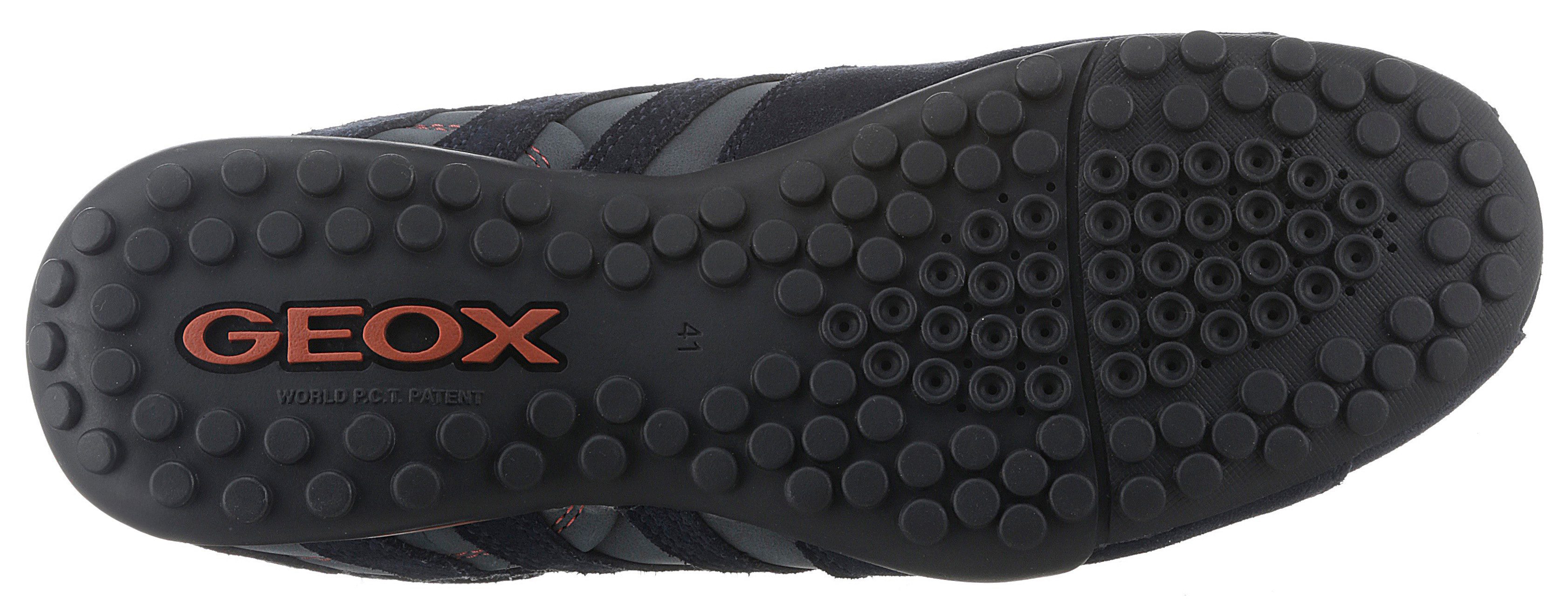 Geox Sneakers UOMO SNAKE A Vrijetijdsschoen, lage schoen, veterschoen met uitneembare binnenzool