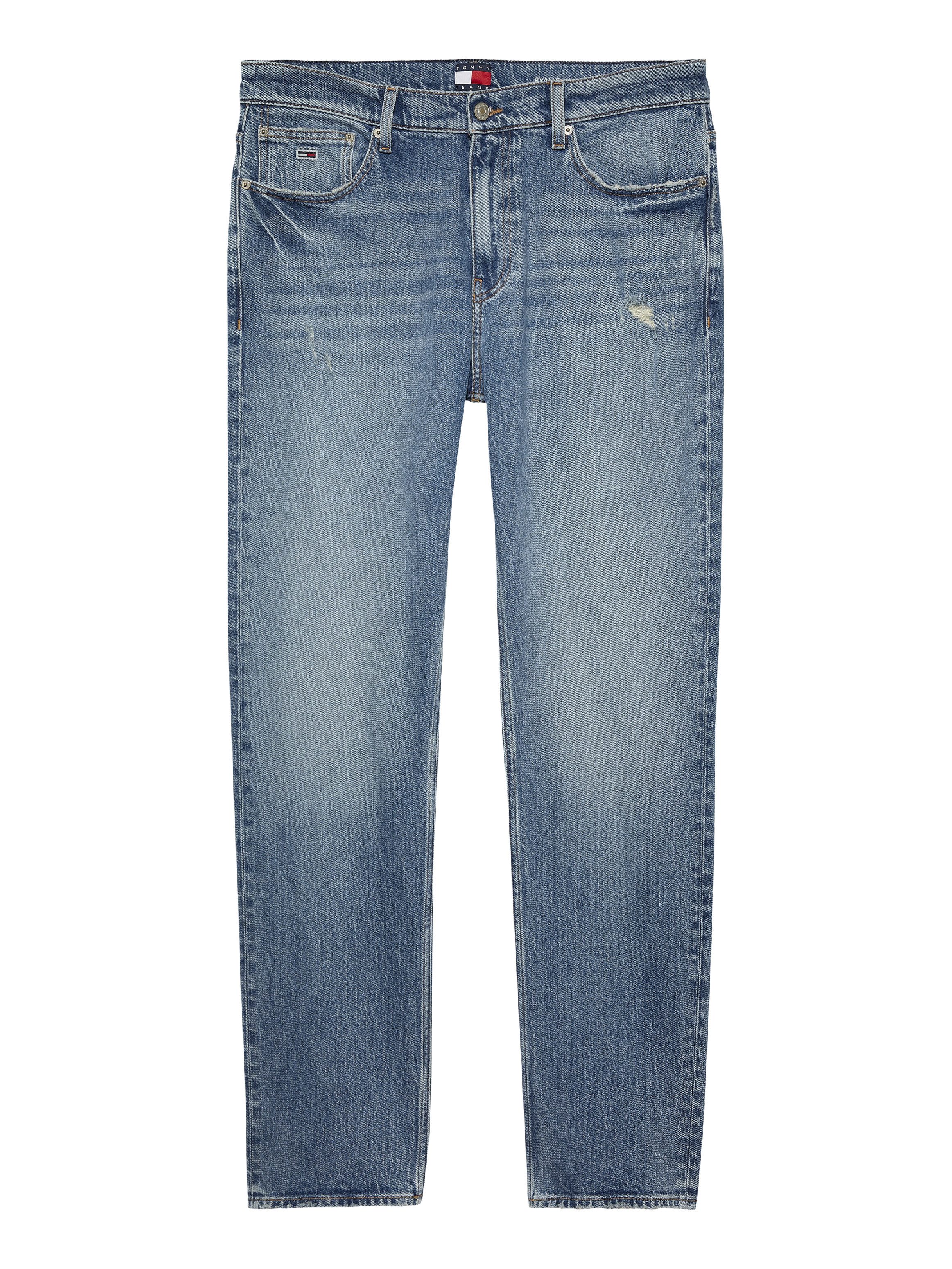 TOMMY JEANS Slim fit jeans RYAN SLIM STRAIGHT met gestempeld logo