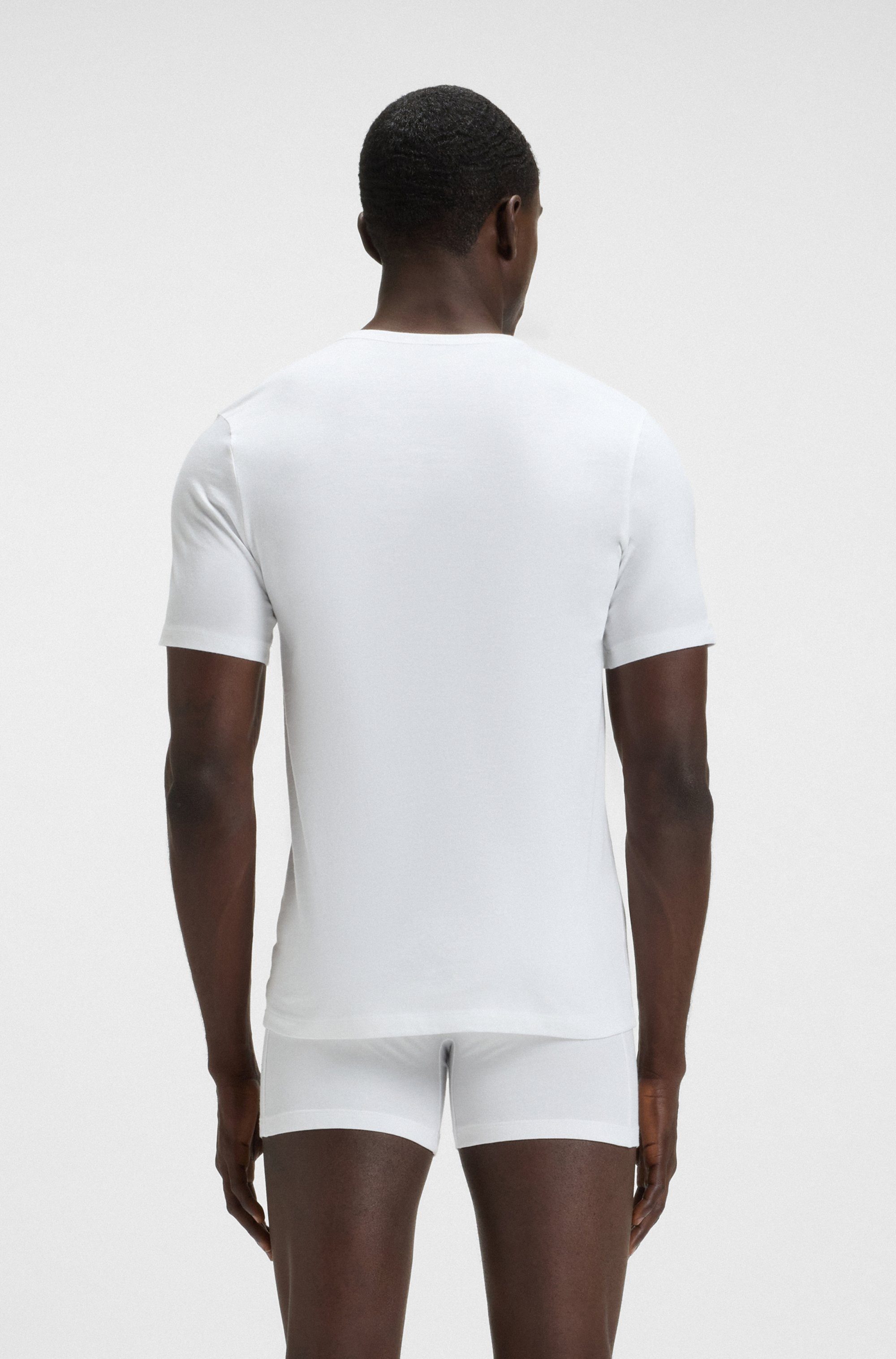 BOSS T-shirt TShirtRN 3P Classic met boss borduurwerk (set, 3-delig)