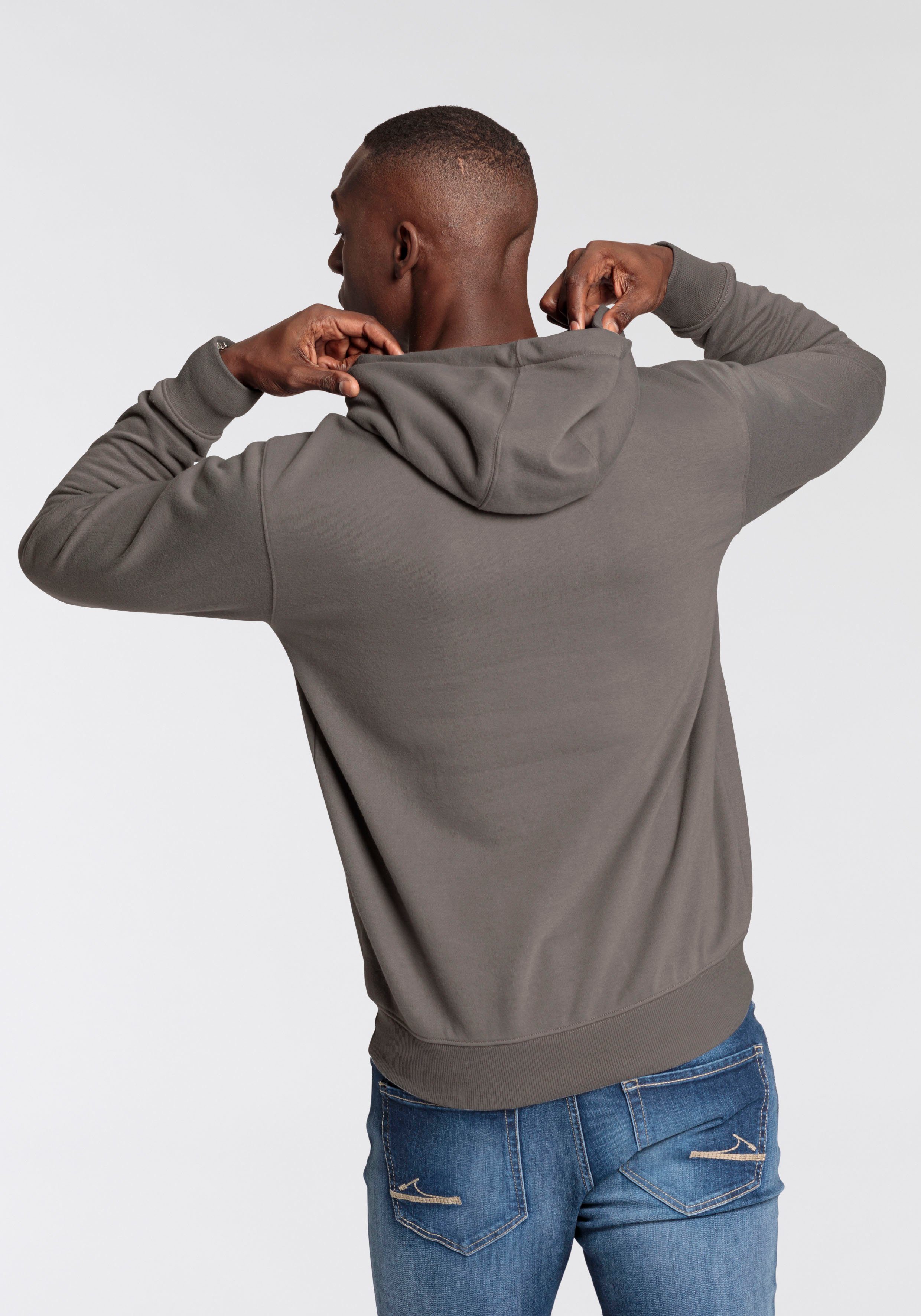 DELMAO Hoodie Lange mouwen, losse pasvorm, met print, met capuchon