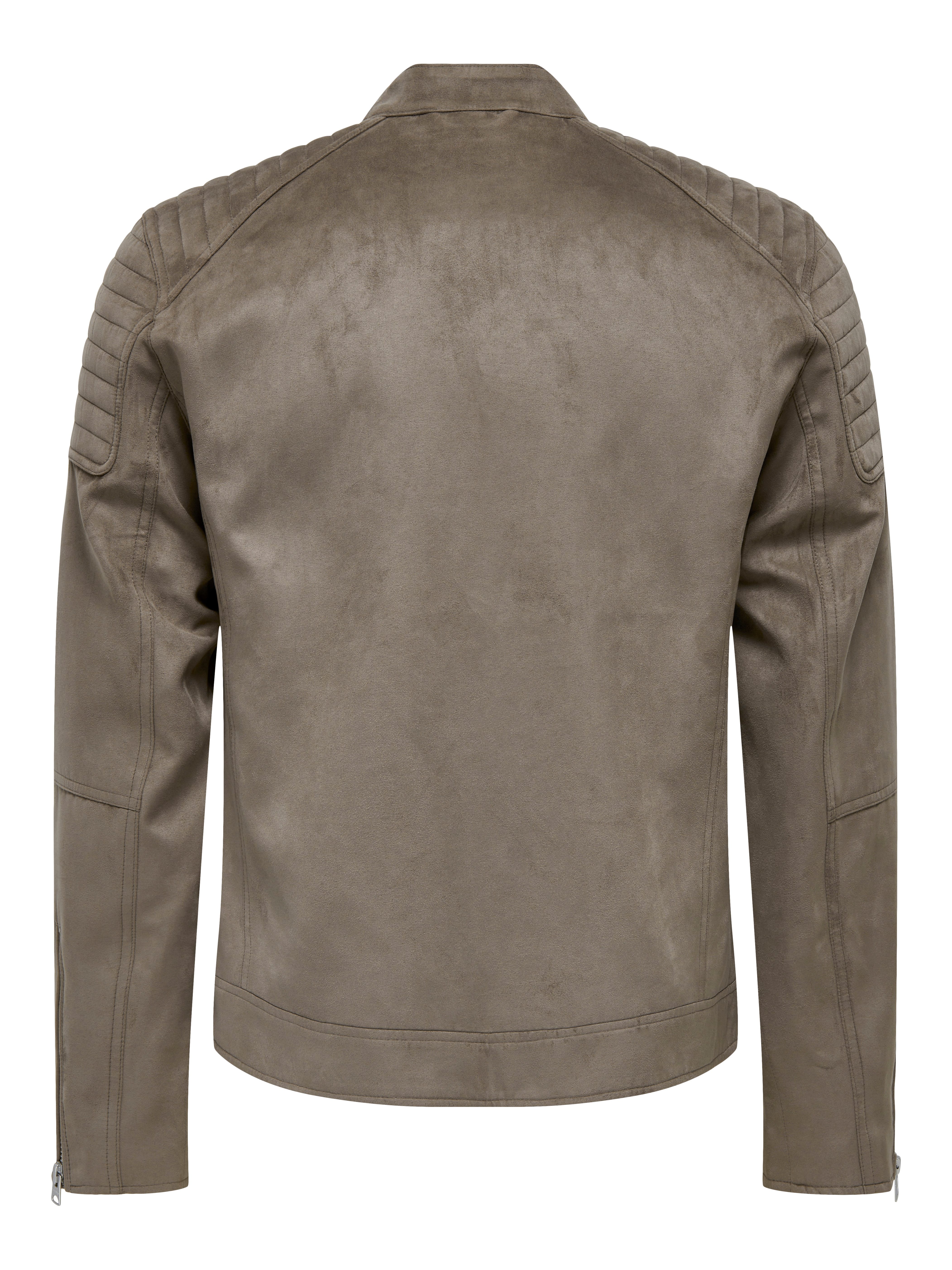 ONLY & SONS Imitatieleren jack ONSGUS FAUX SUEDE RACER JACKET OTW NOOS