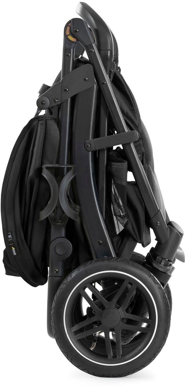 Hauck Kinder-buggy Rapid 4D Air, black met verlengbaar 3-zones zonnescherm