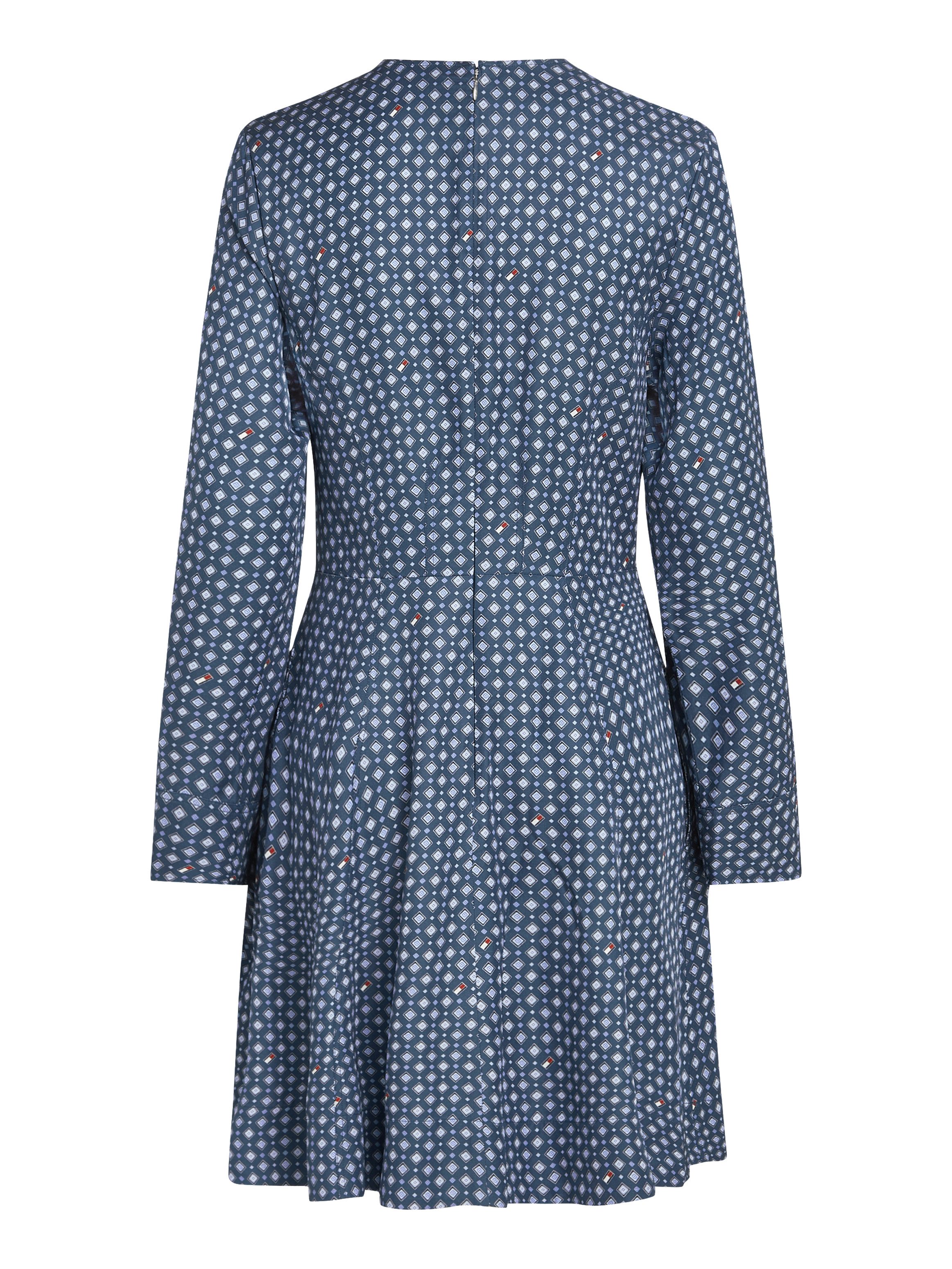 Tommy Hilfiger Blousejurk FOULARD FIT & FLARE KNEE DRESS