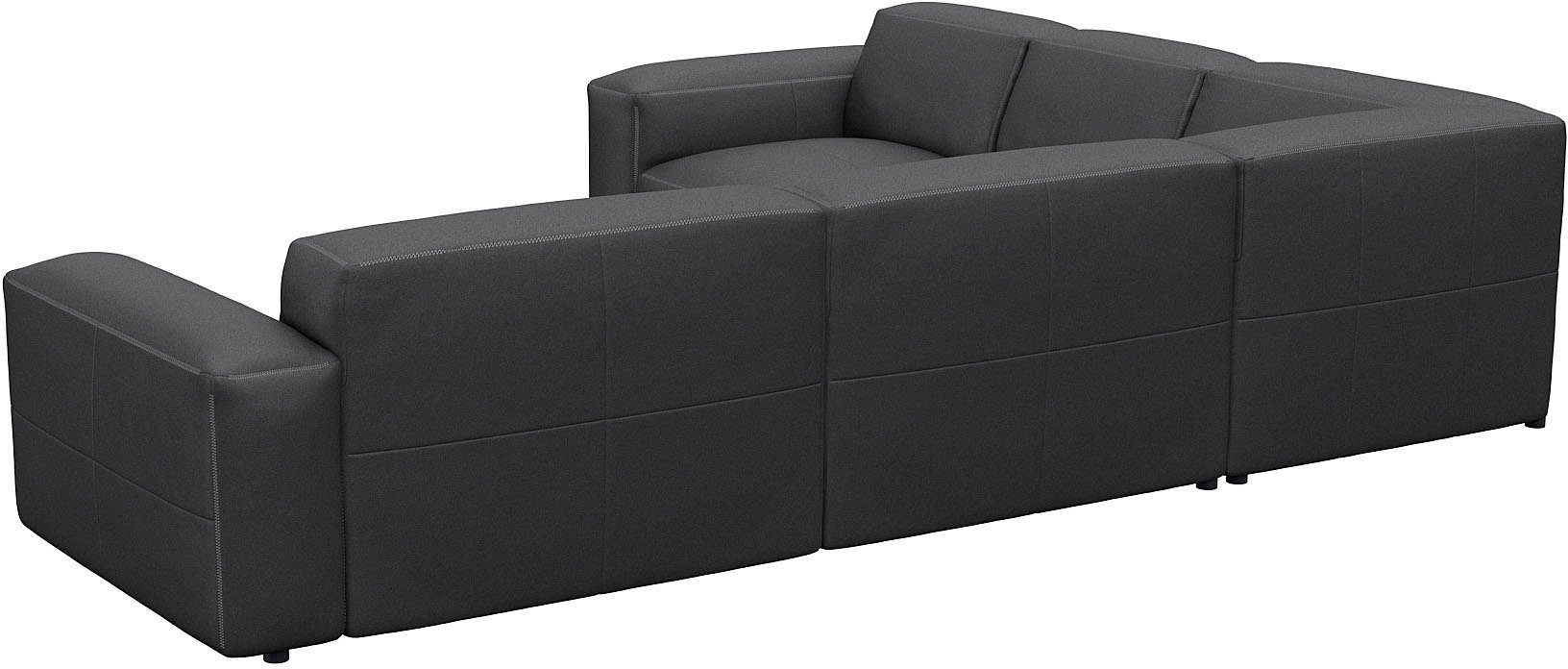 FLEXLUX Hoekbank Lucera, super comfortabel door hoogwaardige zitconstructie met koudschuim