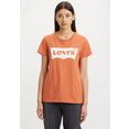 levi's t-shirt the perfect tee met logoprint oranje