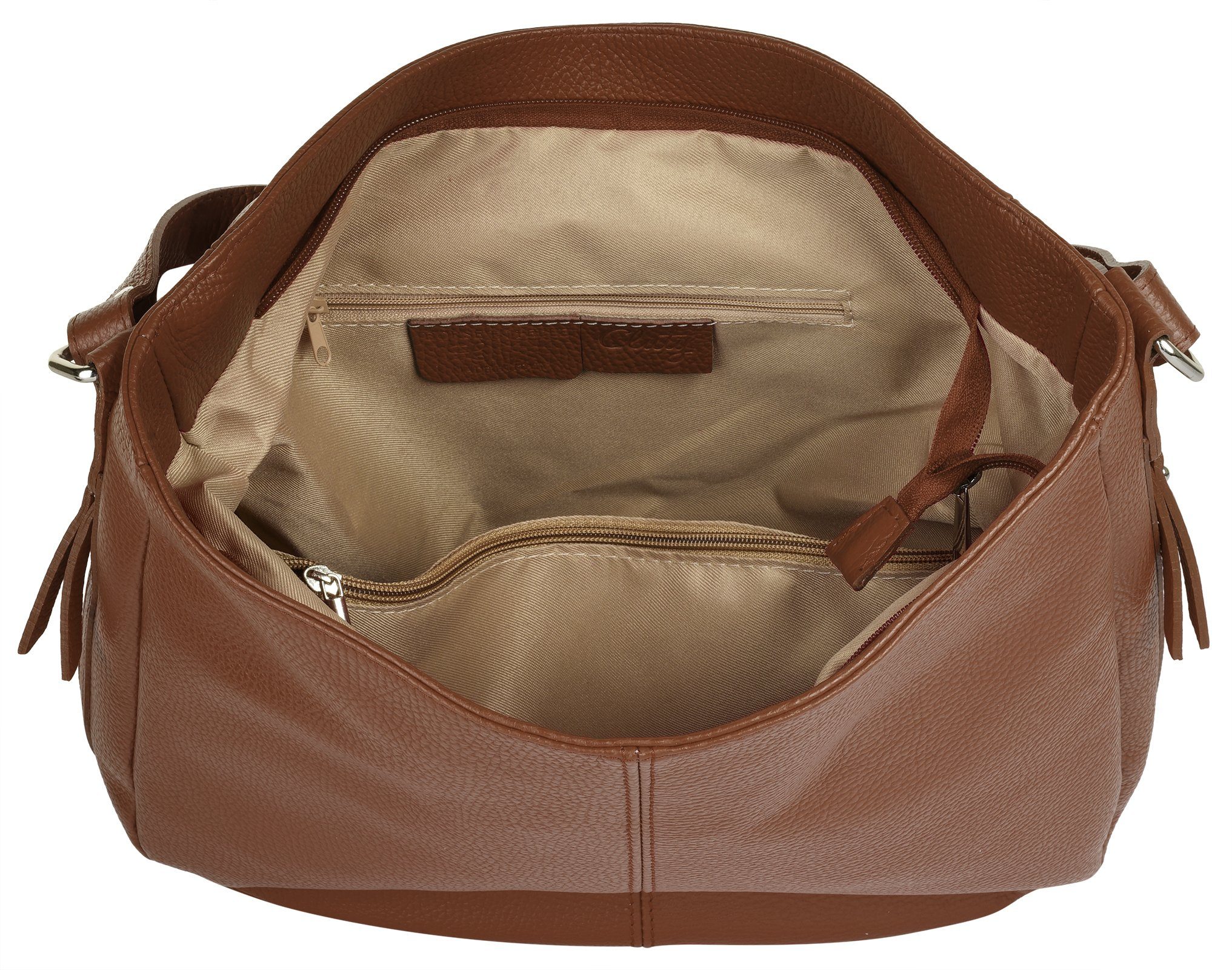Cluty Shopper echt leer, made in italy