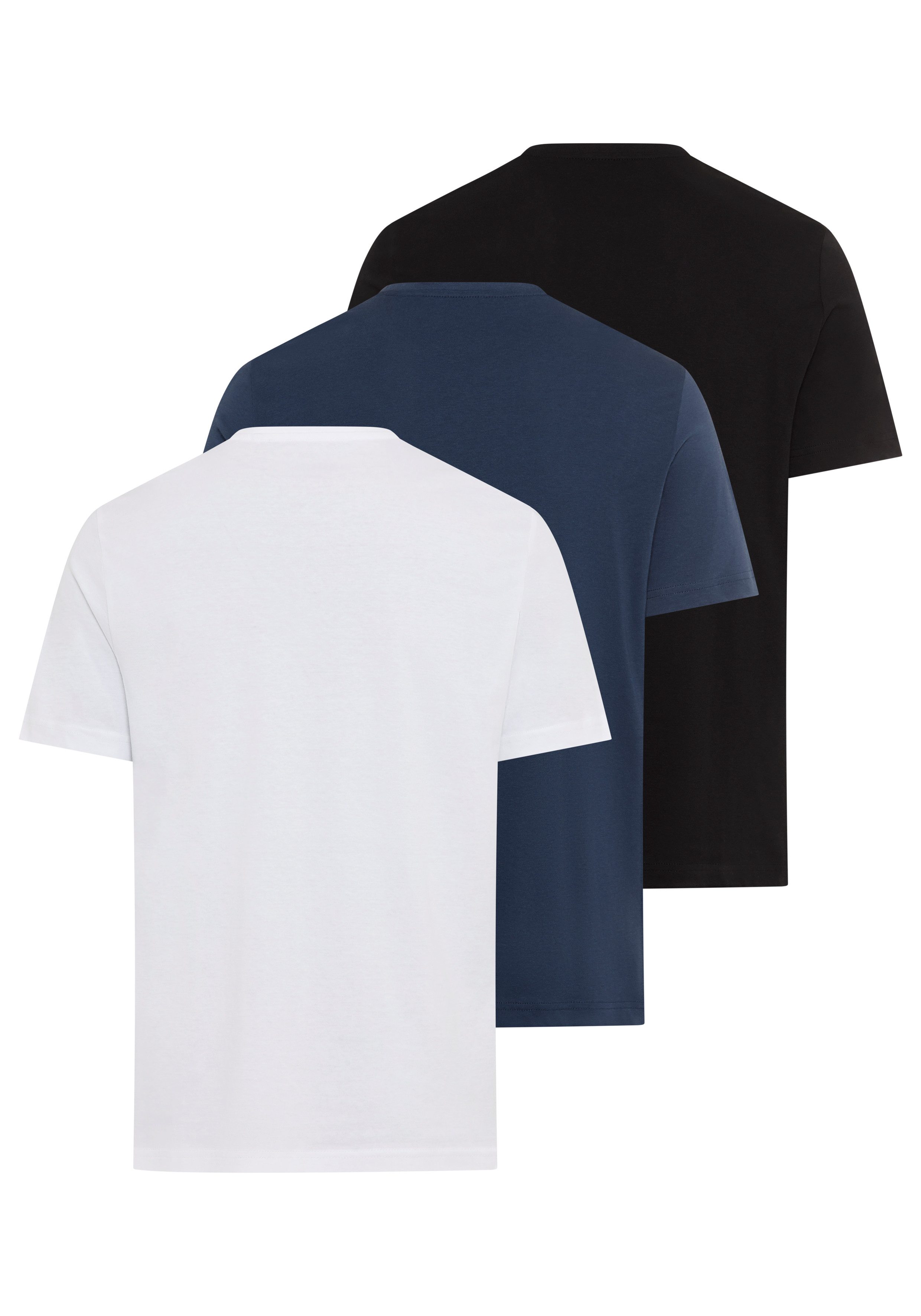 MUSTANG T-shirt Style Alex 3-Pack met opvallende print (3-delig, Set van 3)