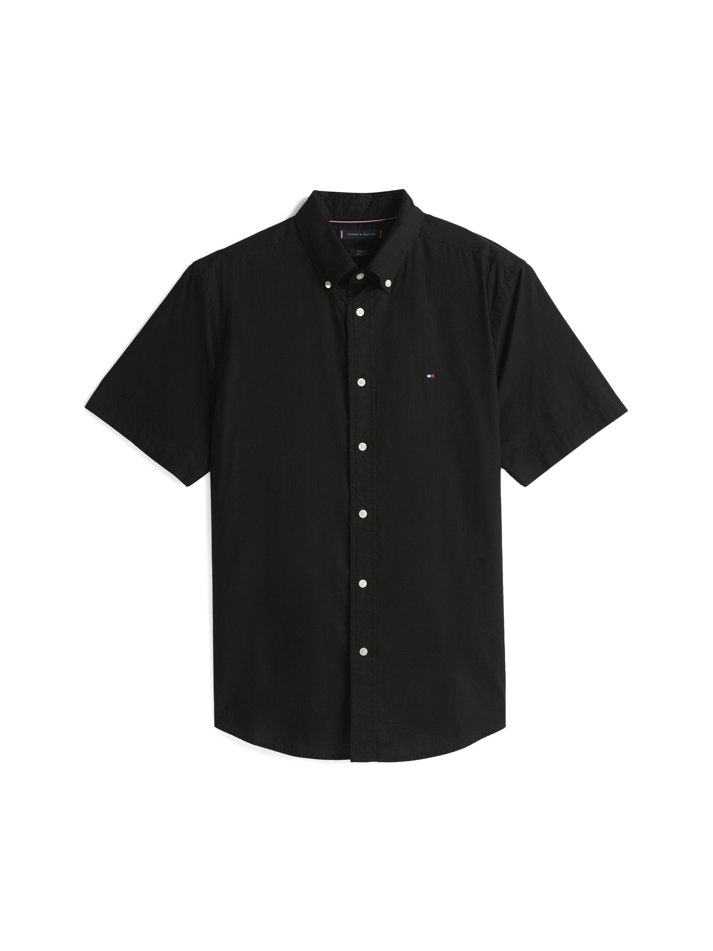 Tommy Hilfiger Overhemd met korte mouwen FLEX POPLIN SOLID S/S SHIRT