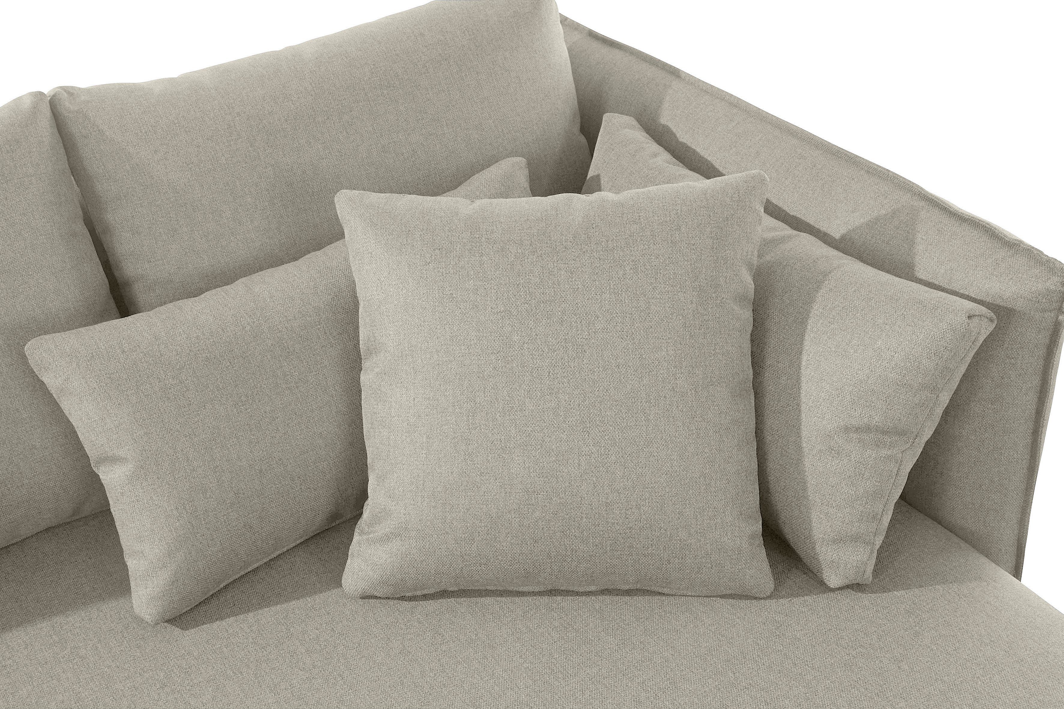 andas Ottomane Nöre korte lounge-module - zelf samenstellen, breedte 138 cm, diepte 128 cm